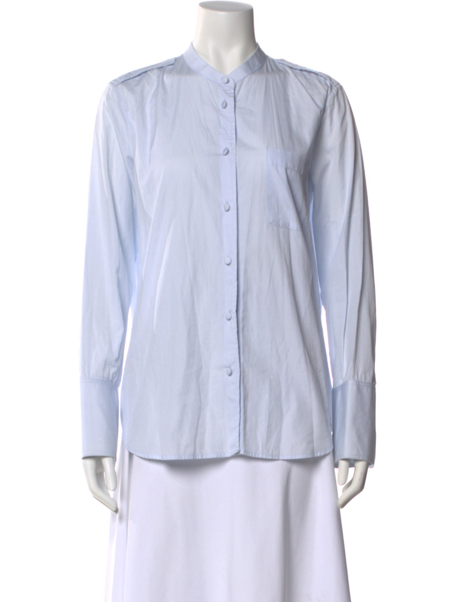 Khaite Long Sleeve Button-Up Top