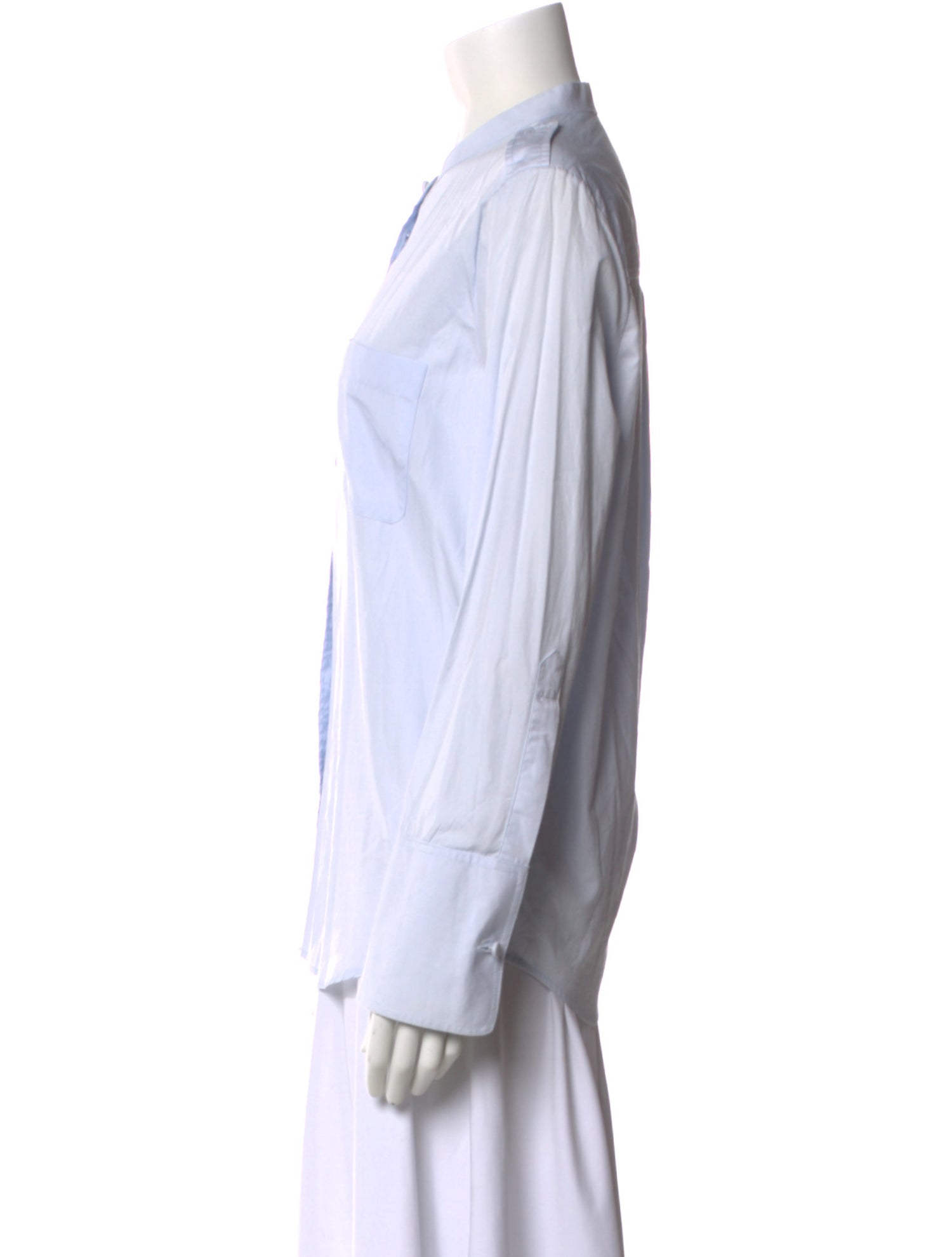 Khaite Long Sleeve Button-Up Top