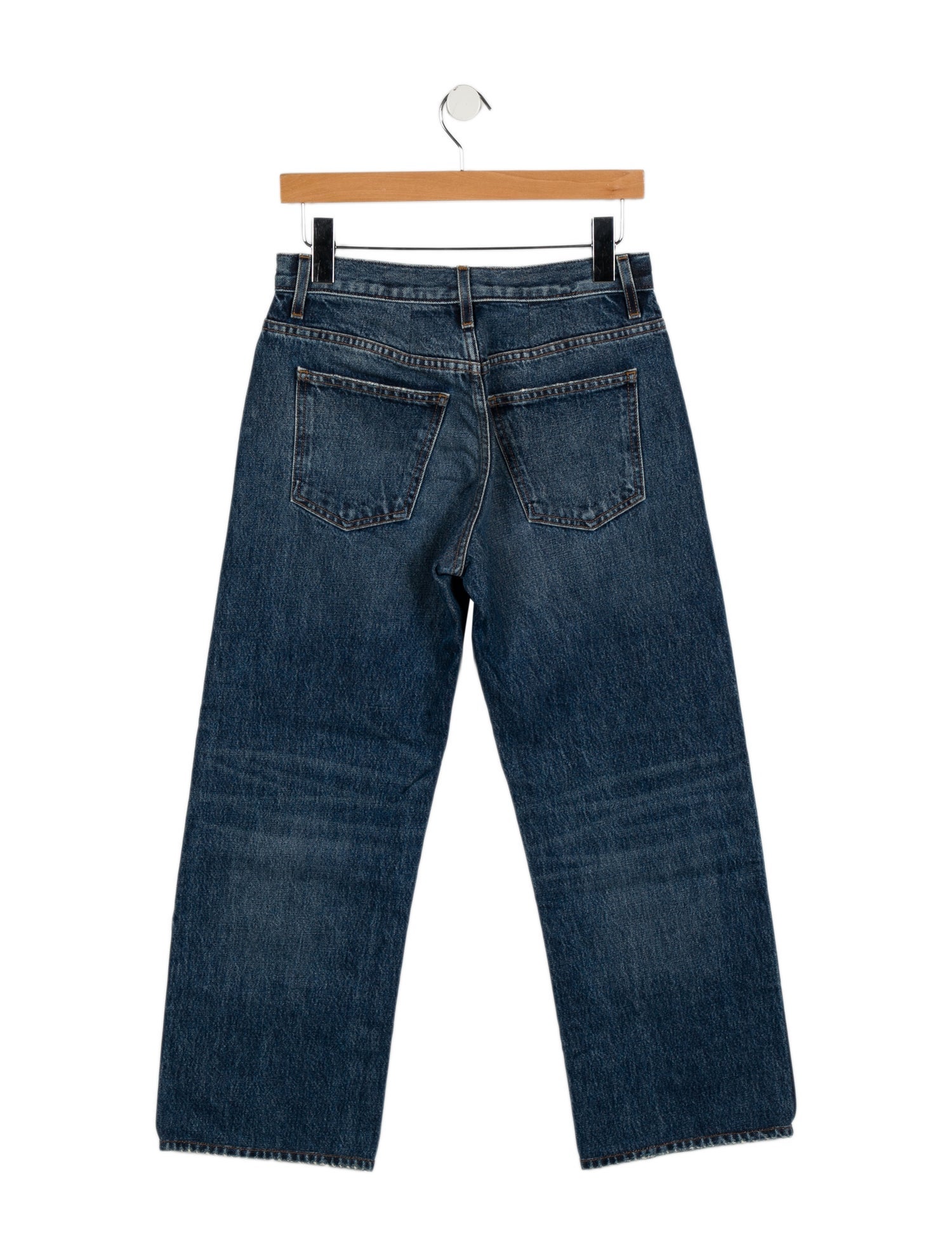 Khaite Mid-Rise Wide Leg Jeans