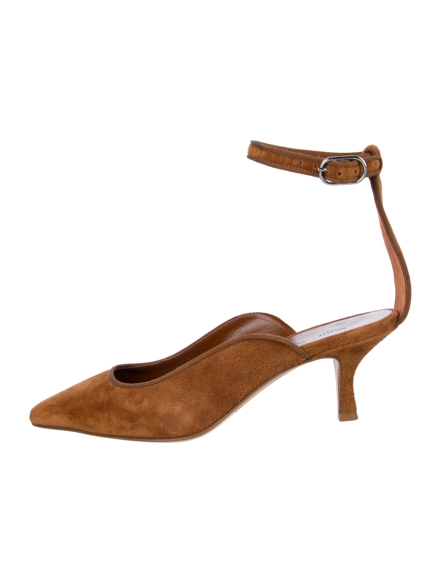 Khaite Suede Grosgrain Trim Pumps