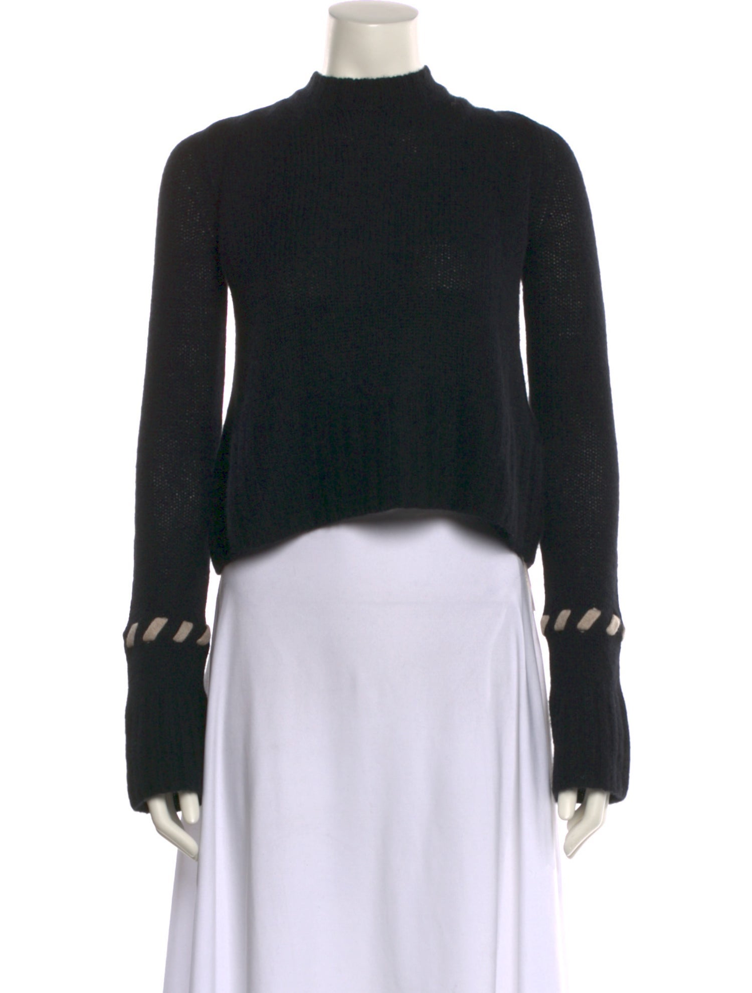 Khaite Cashmere Mock Neck Sweater