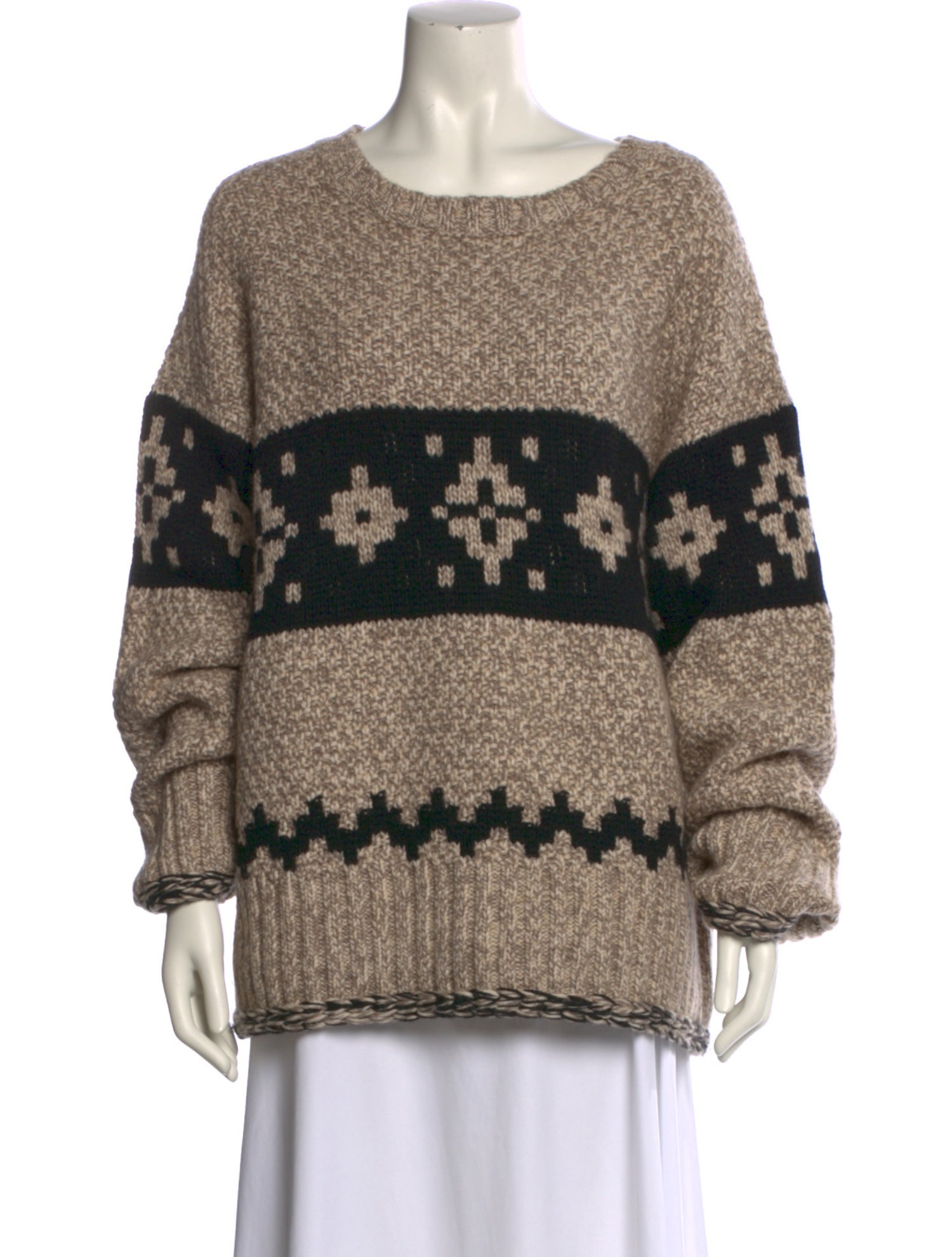 Khaite Cashmere Printed Sweater