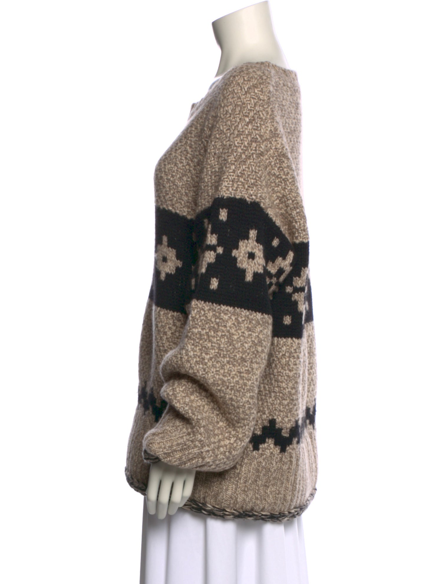 Khaite Cashmere Printed Sweater