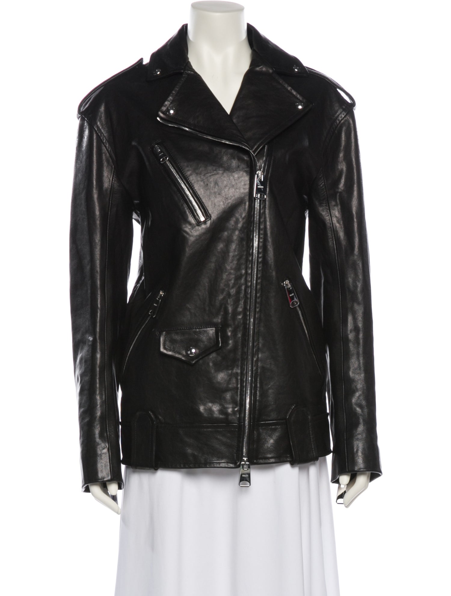 Khaite Leather Biker Jacket