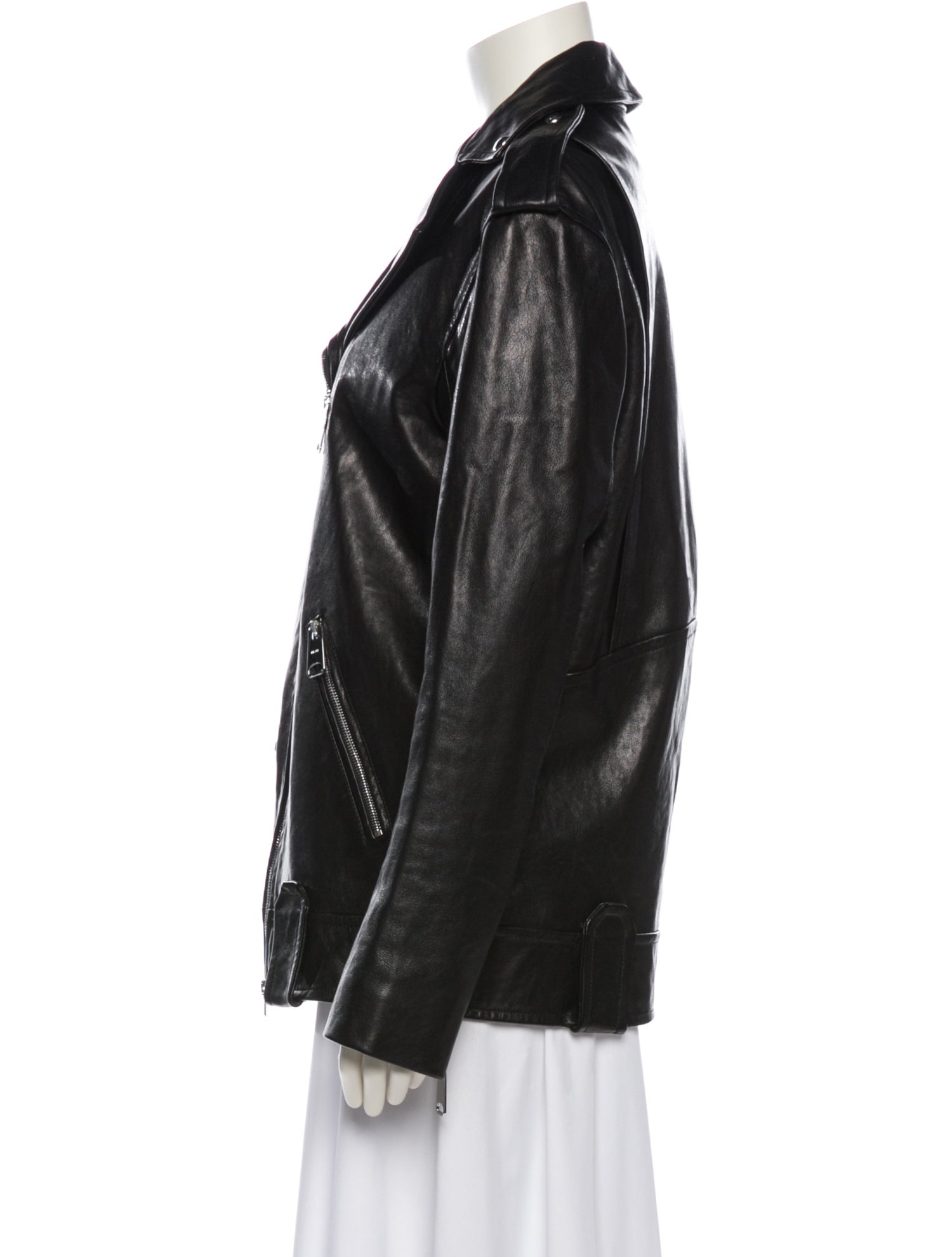 Khaite Leather Biker Jacket