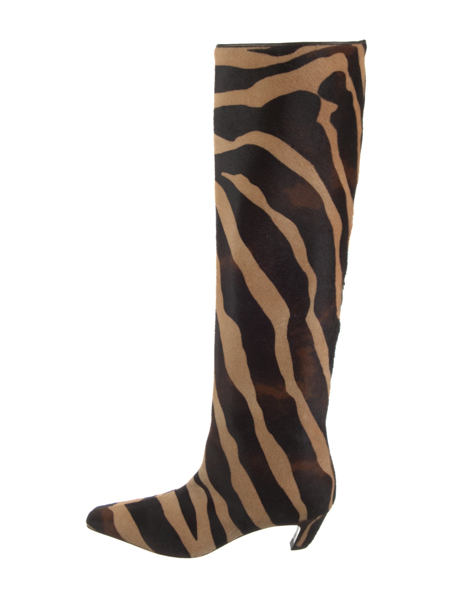 Khaite Ponyhair Animal Print Boots