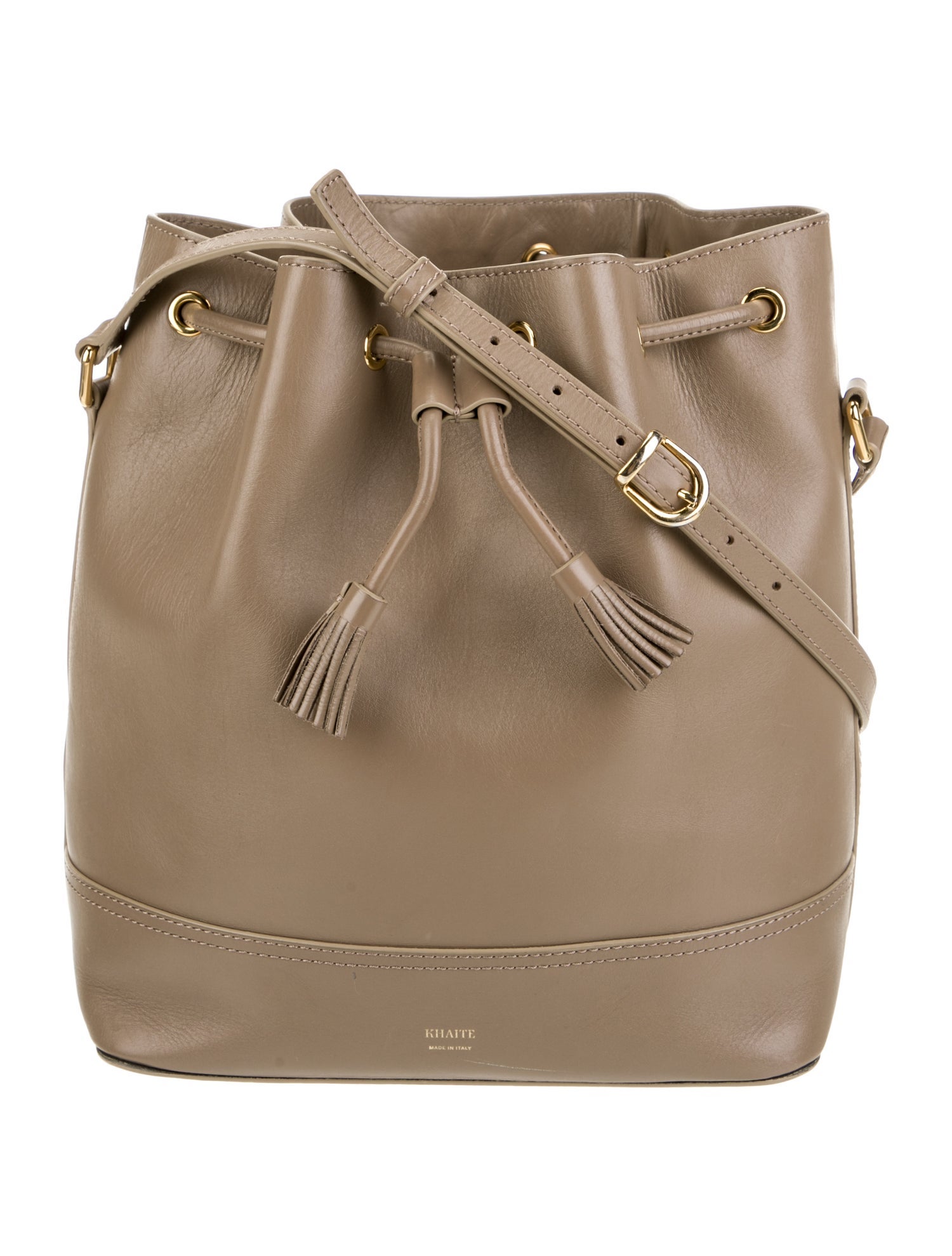 Khaite Leather Bucket Bag