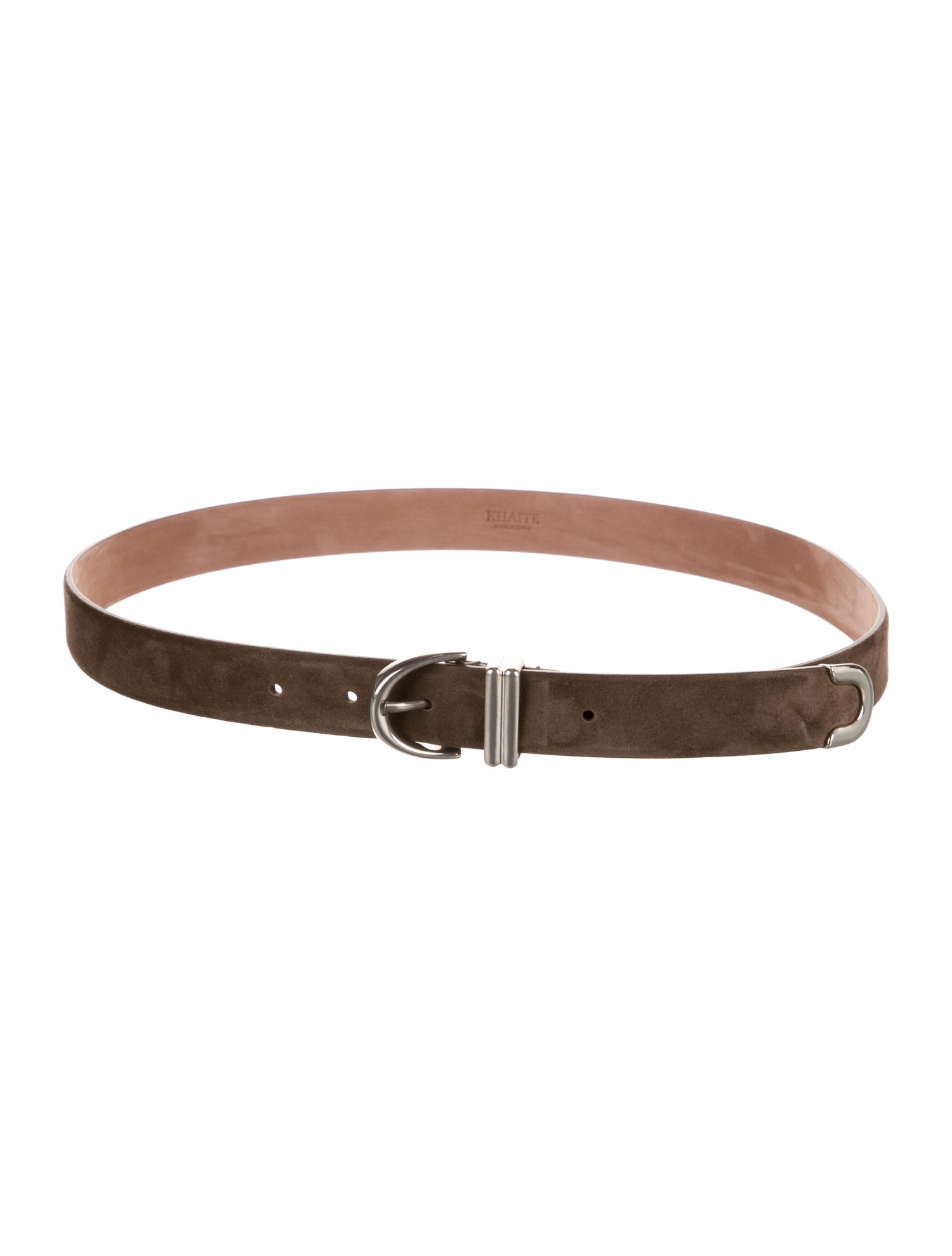 Khaite Skinny Suede Waist Belt