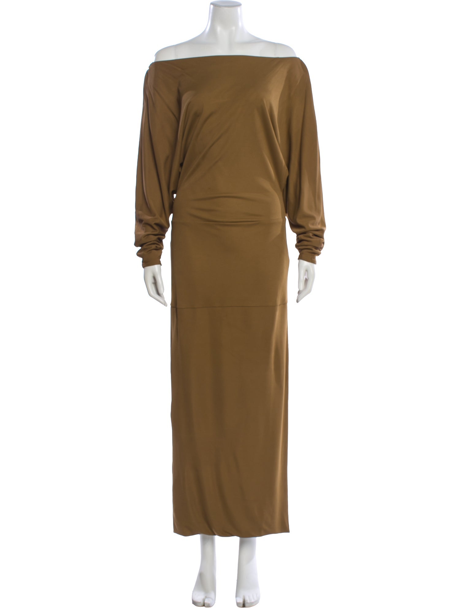 Khaite Off-The-Shoulder Long Dress