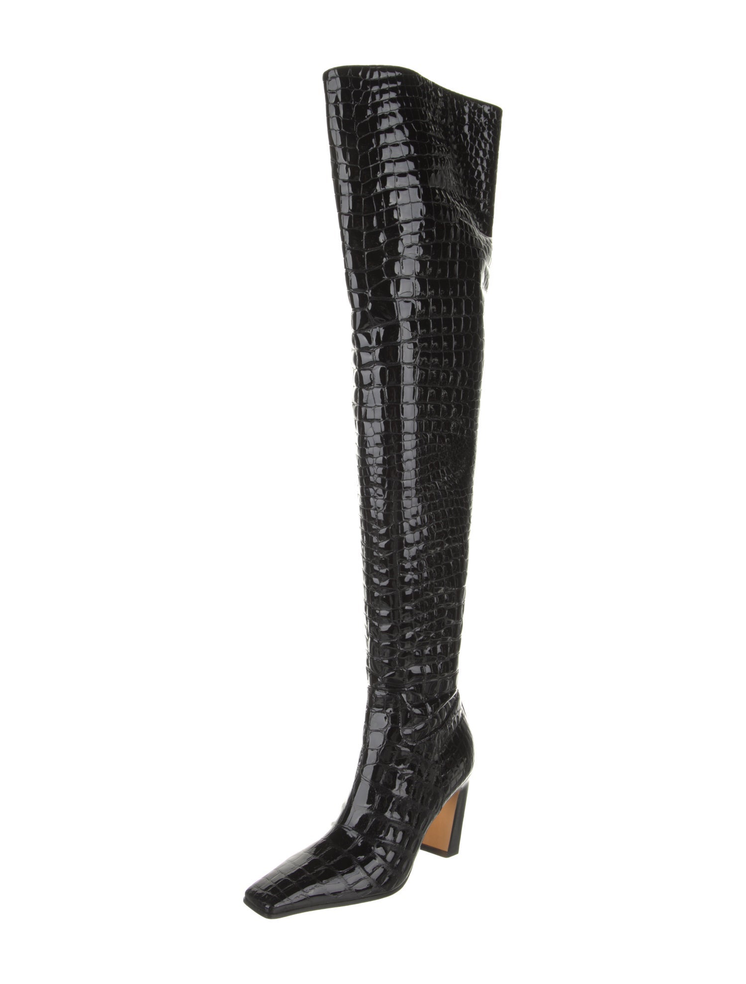 Khaite Embossed Leather Printed Boots