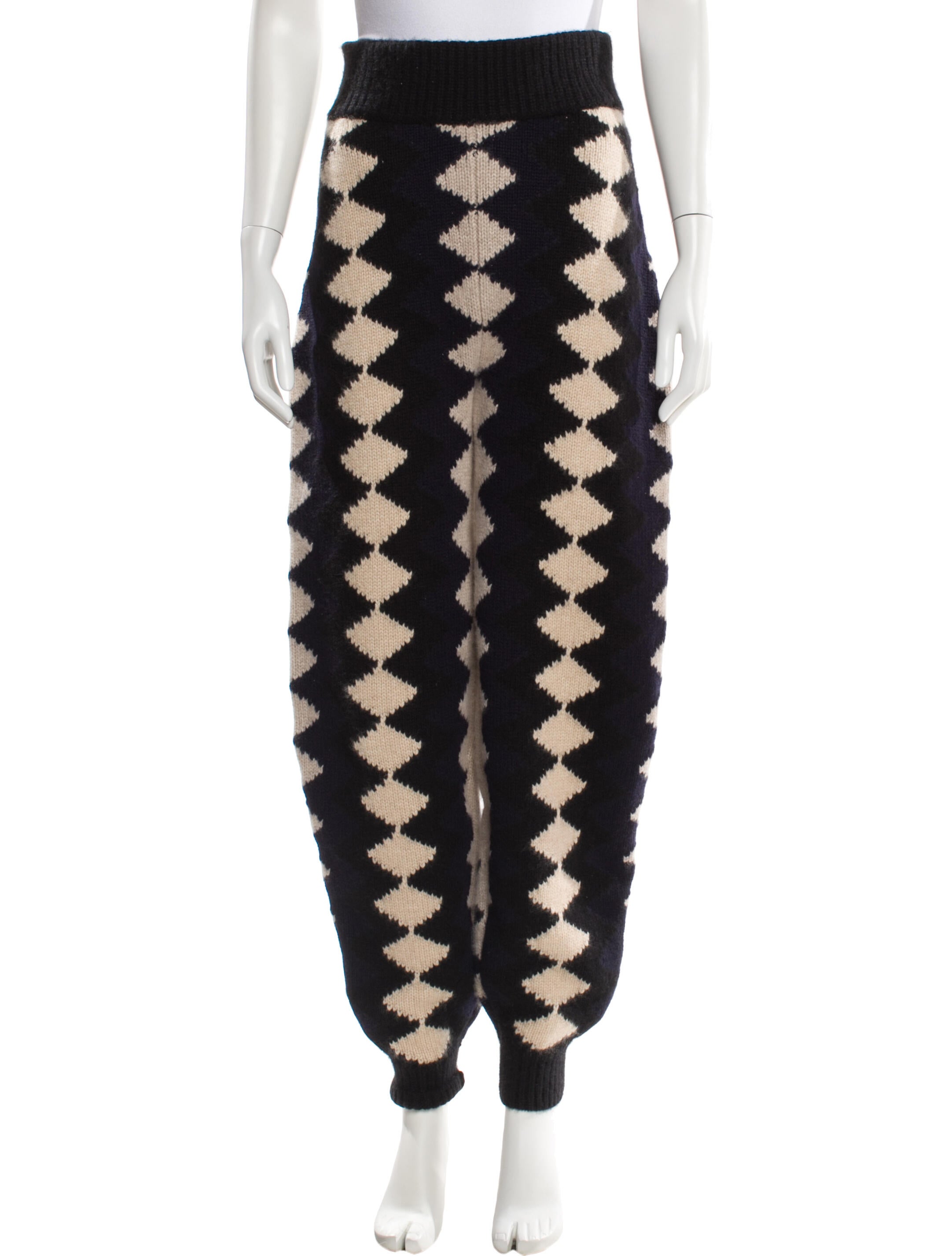 Khaite Cashmere Patterned Sweatpants