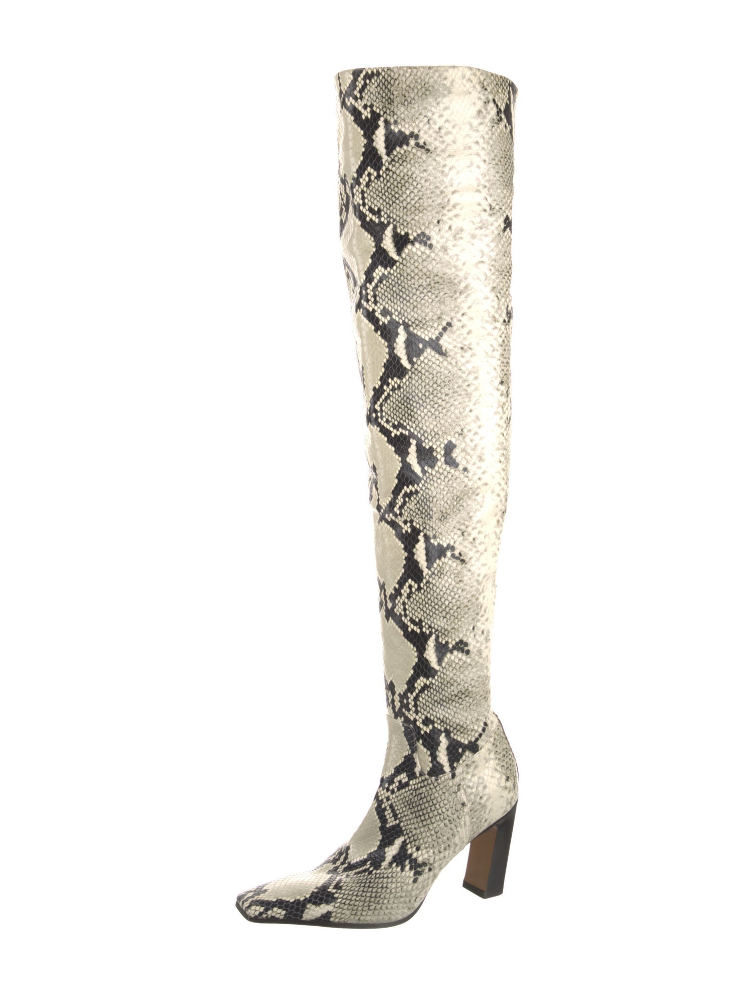 Khaite Python Animal Print Boots