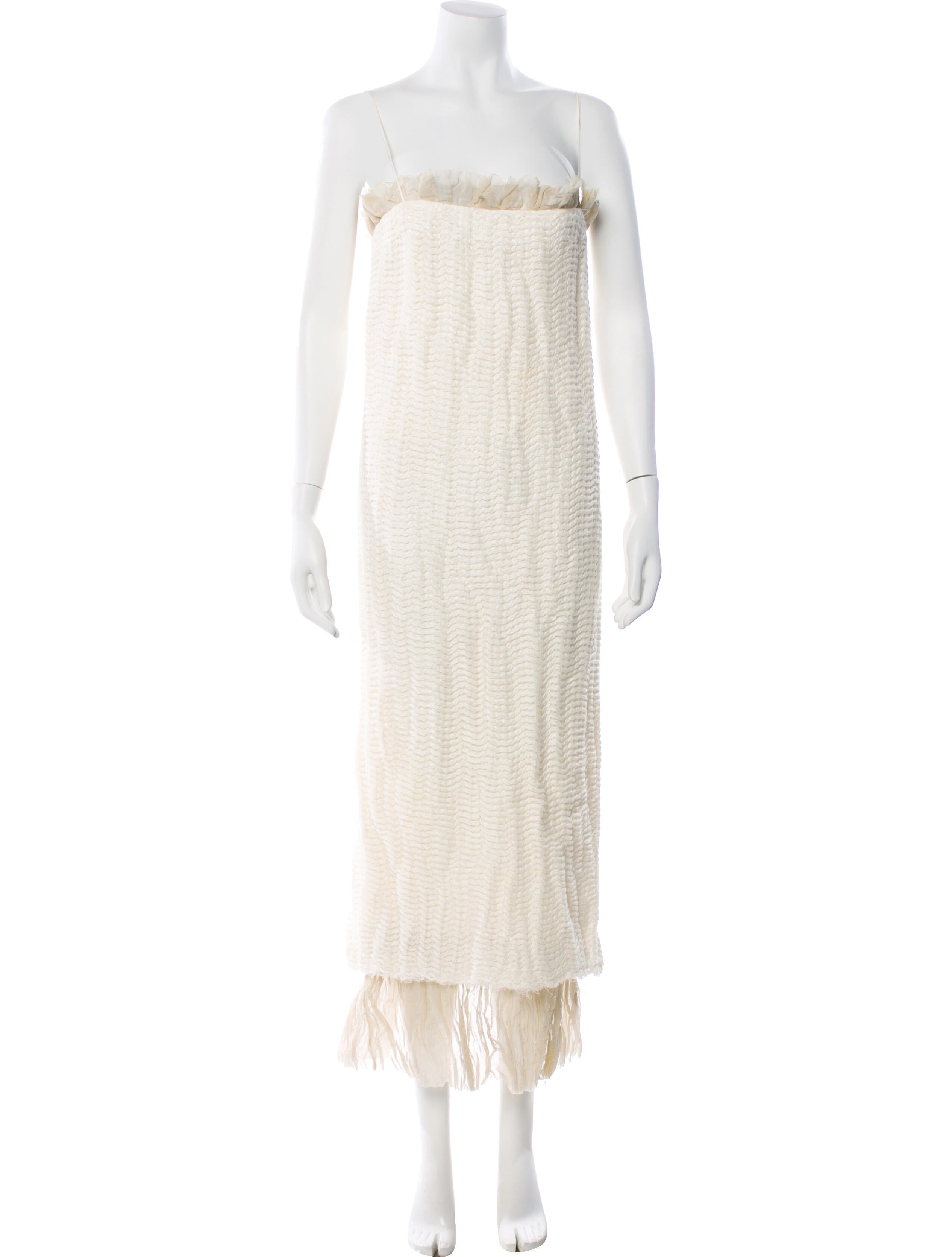 Khaite Ruffle Embellishment Midi Length Skirt