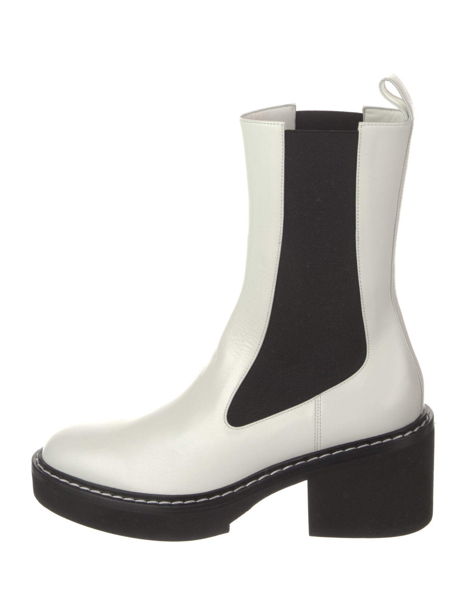 Khaite Leather Chelsea Boots