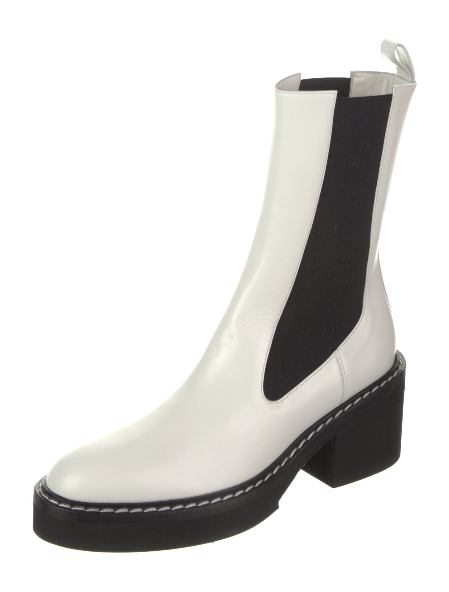 Khaite Leather Chelsea Boots