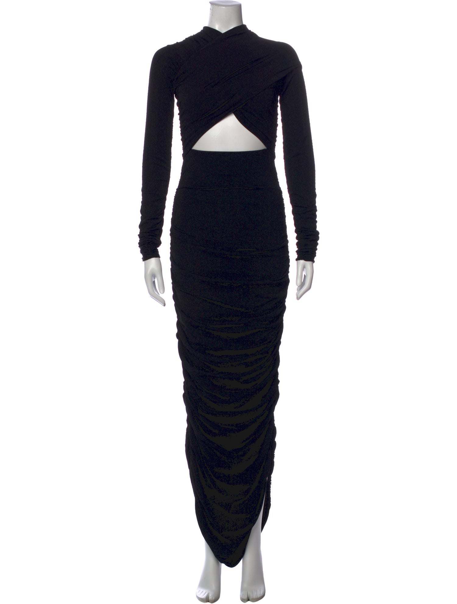 Khaite Mock Neck Long Dress