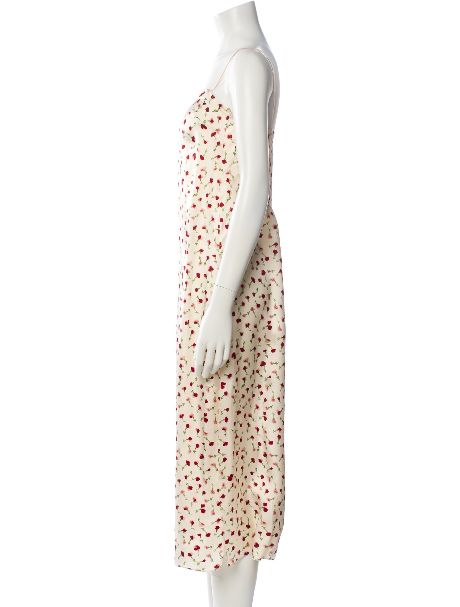 Khaite Polka Dot Print Long Dress