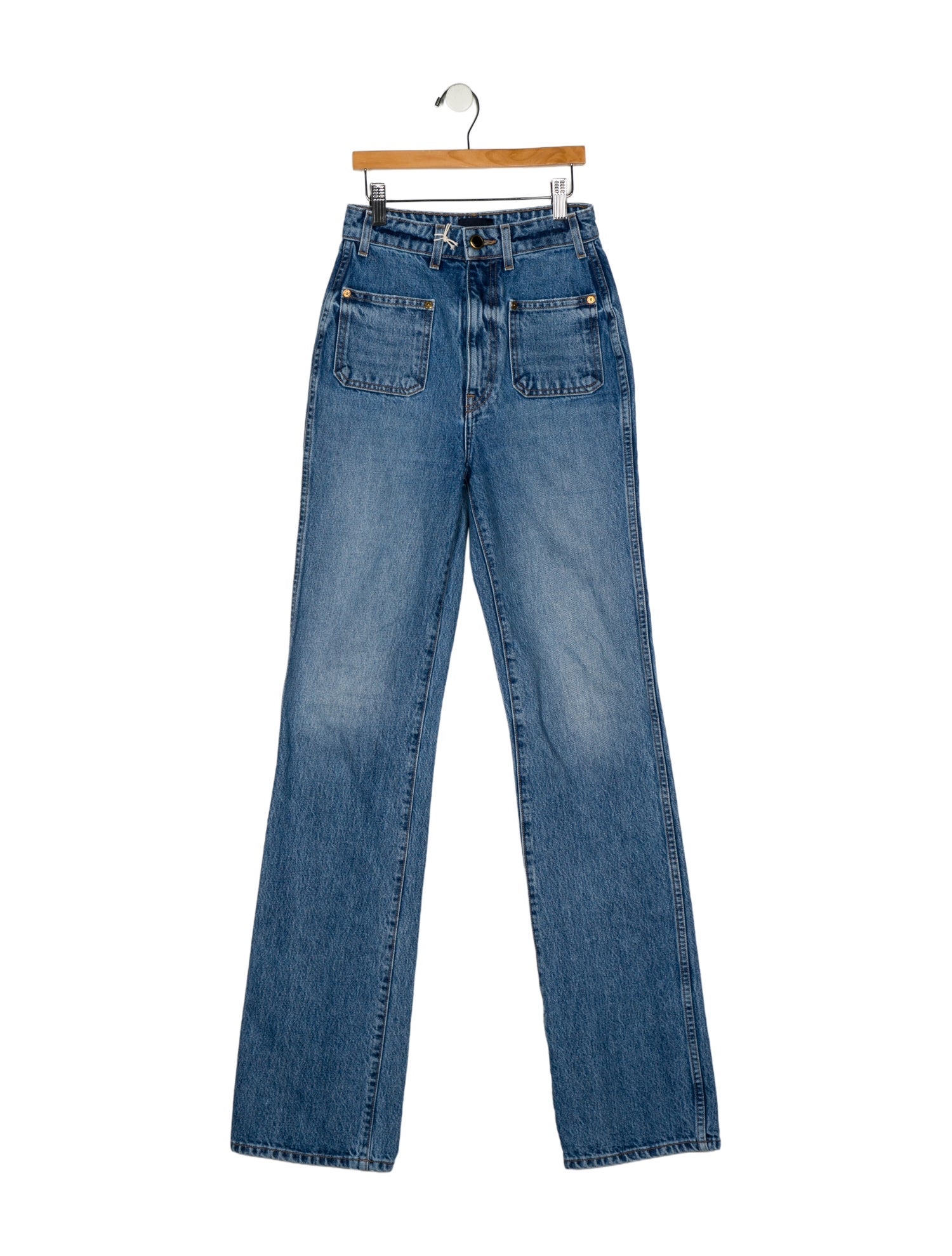 Khaite High-Rise Straight Leg Jeans w/ Tags