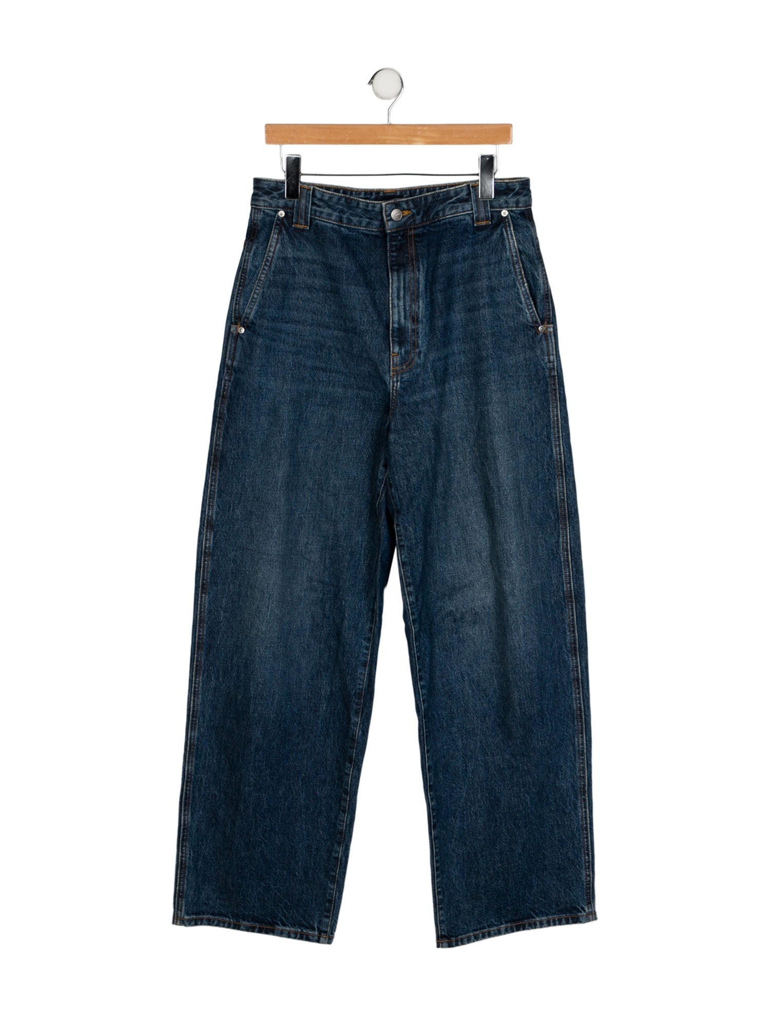 Khaite High-Rise Wide Leg Jeans