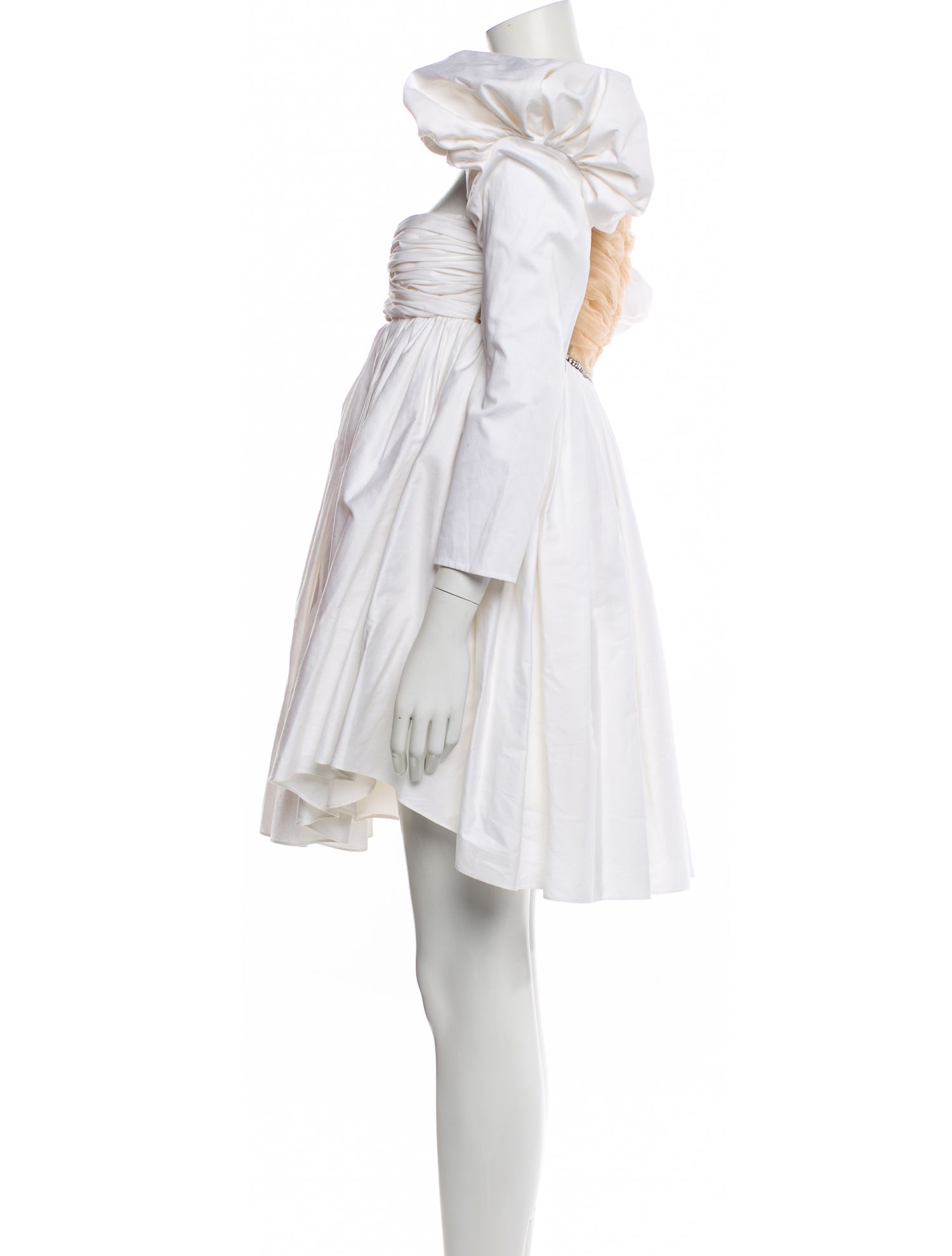 Khaite Square Neckline Knee-Length Dress