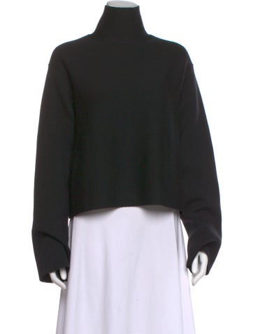 Pre-owned Khaite Wool Turtleneck Sweater In Black