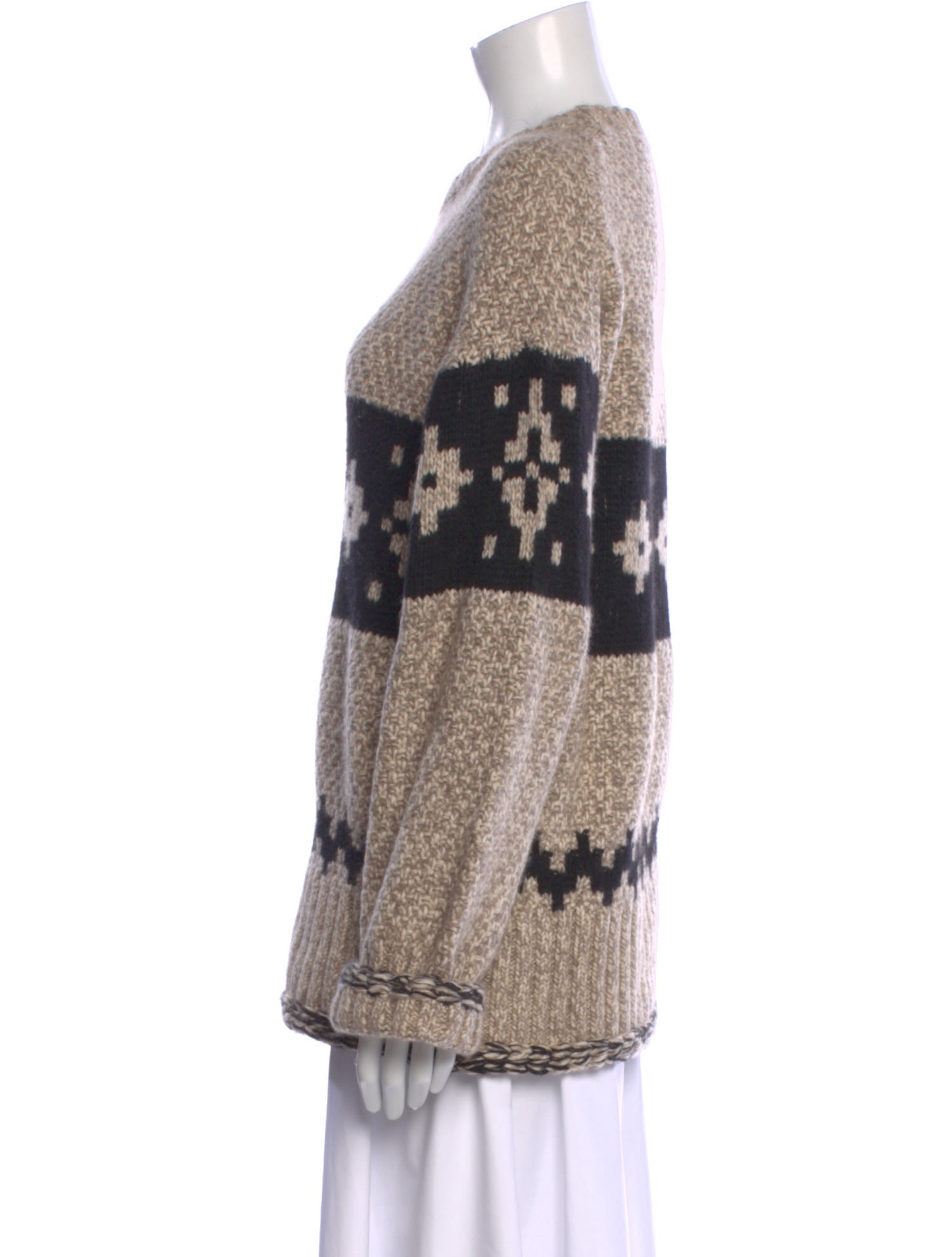 Khaite Cashmere Printed Sweater