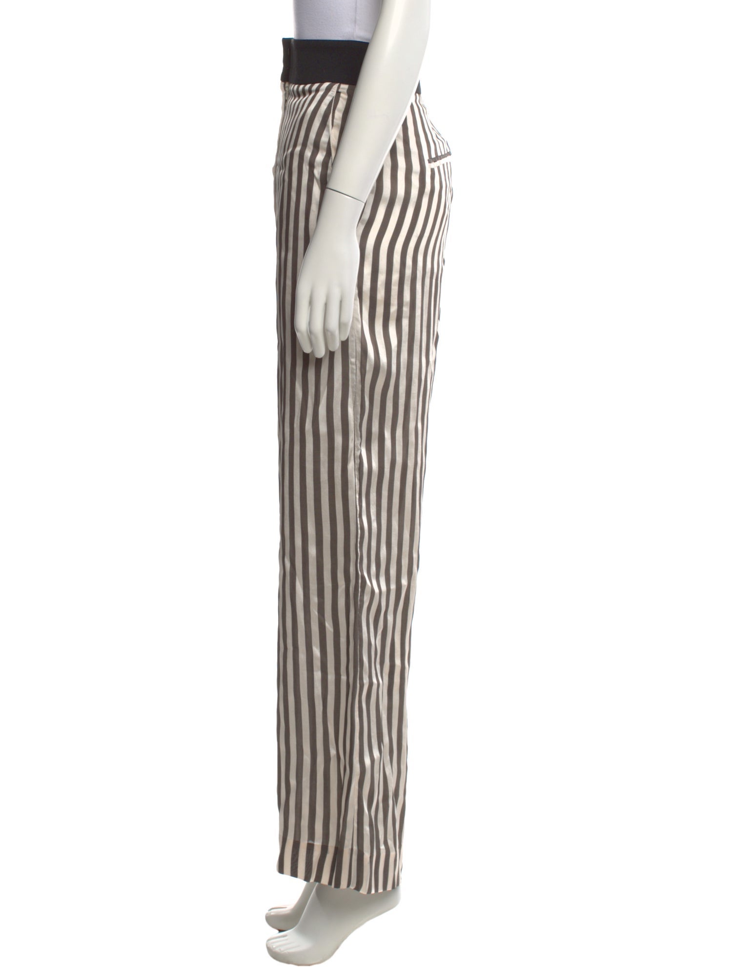 Khaite Striped Wide Leg Pants