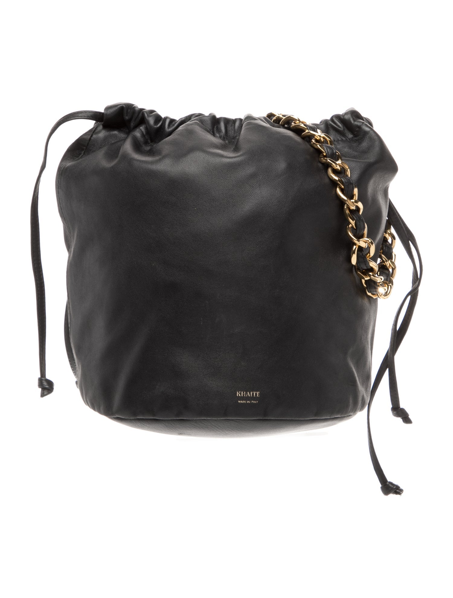 Khaite Leather Bucket Bag