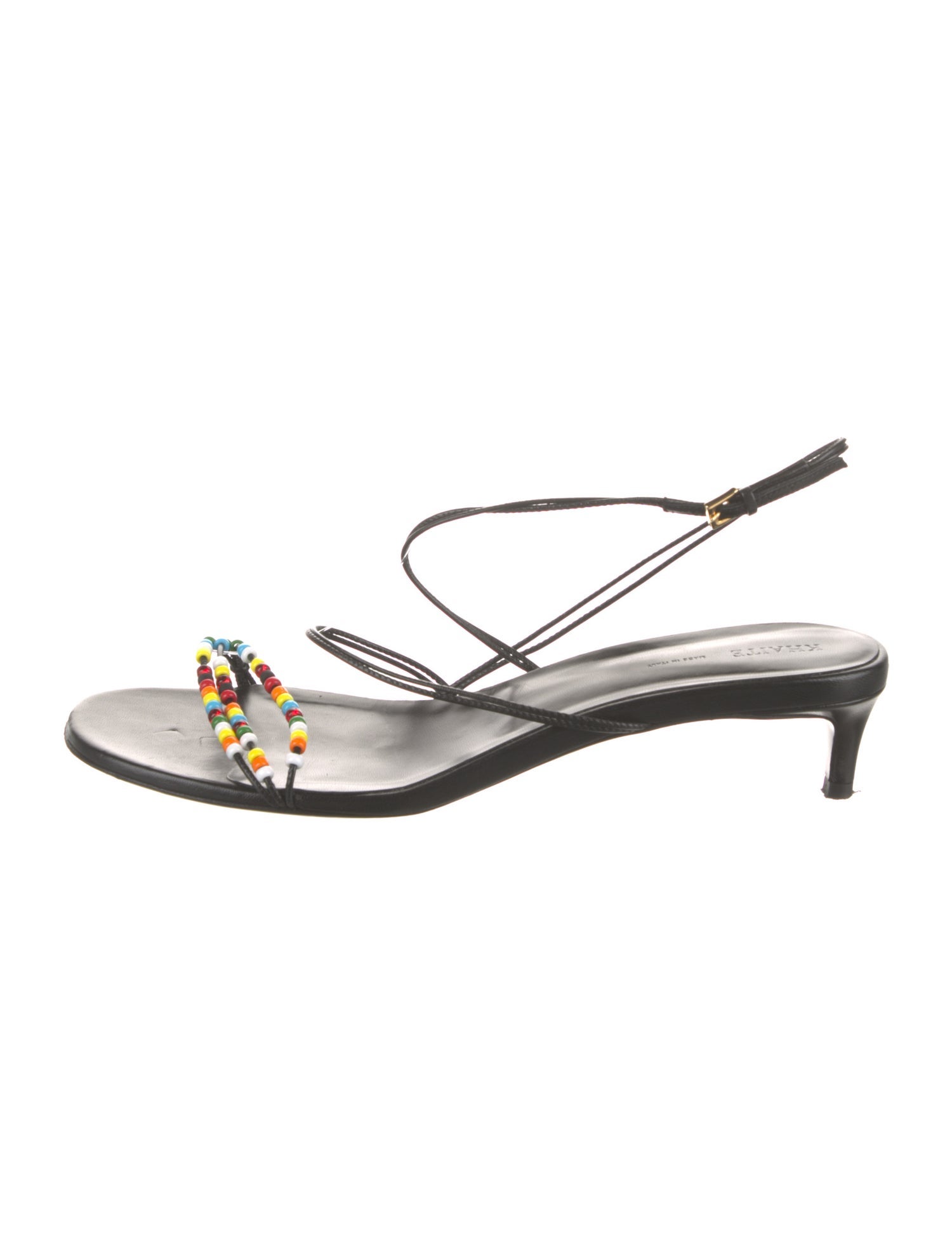 Khaite Leather Slingback Sandals