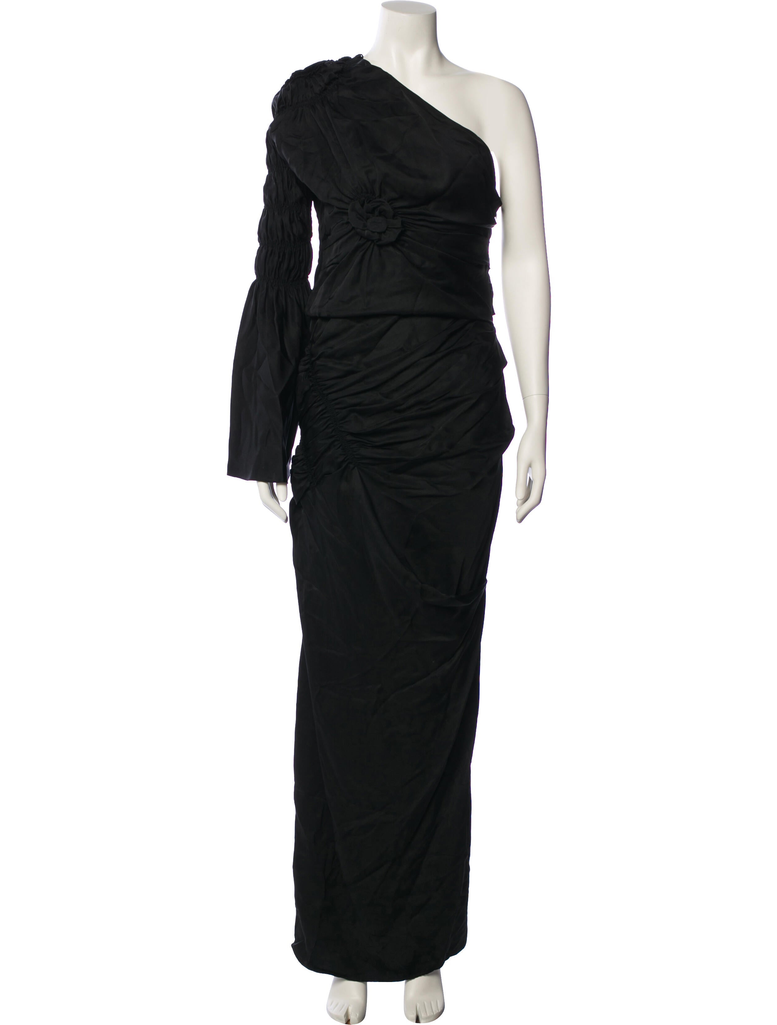 Khaite One-Shoulder Long Dress