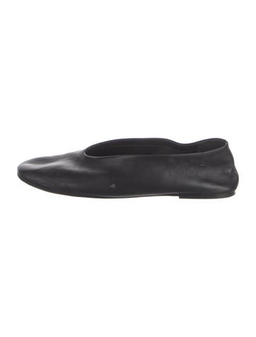 Pre-owned Khaite Leather Flats In Black