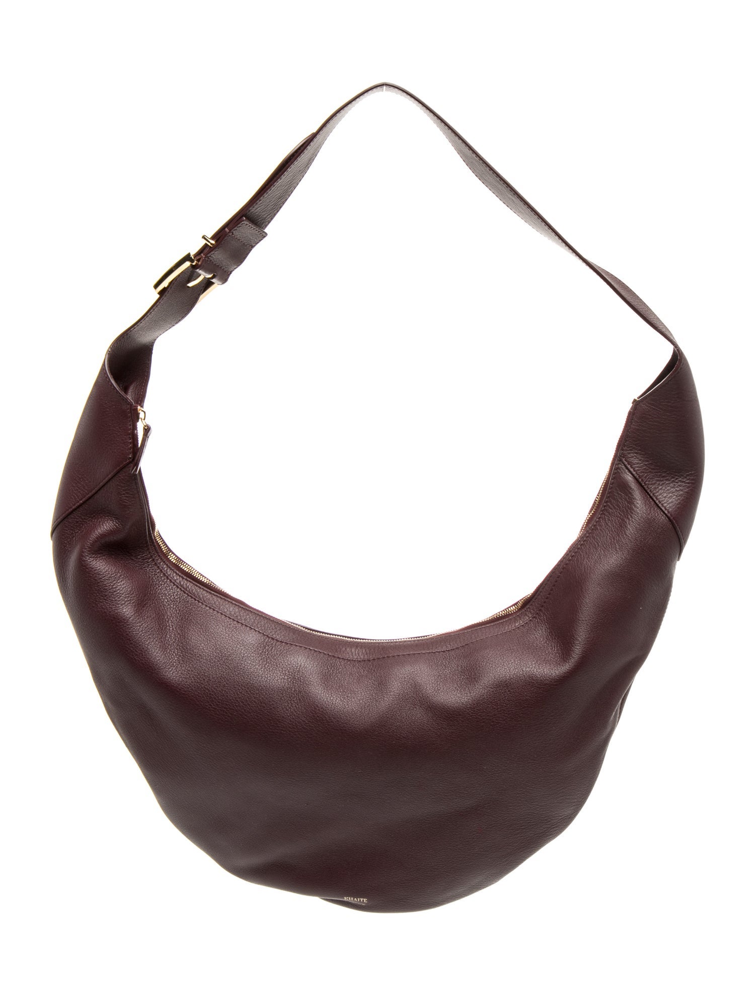 Khaite Leather Banana Hobo