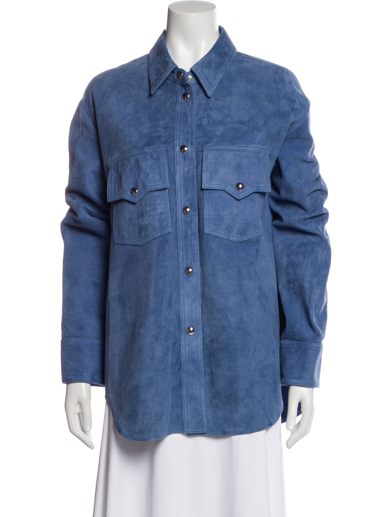 Khaite Lambskin Denim Jacket