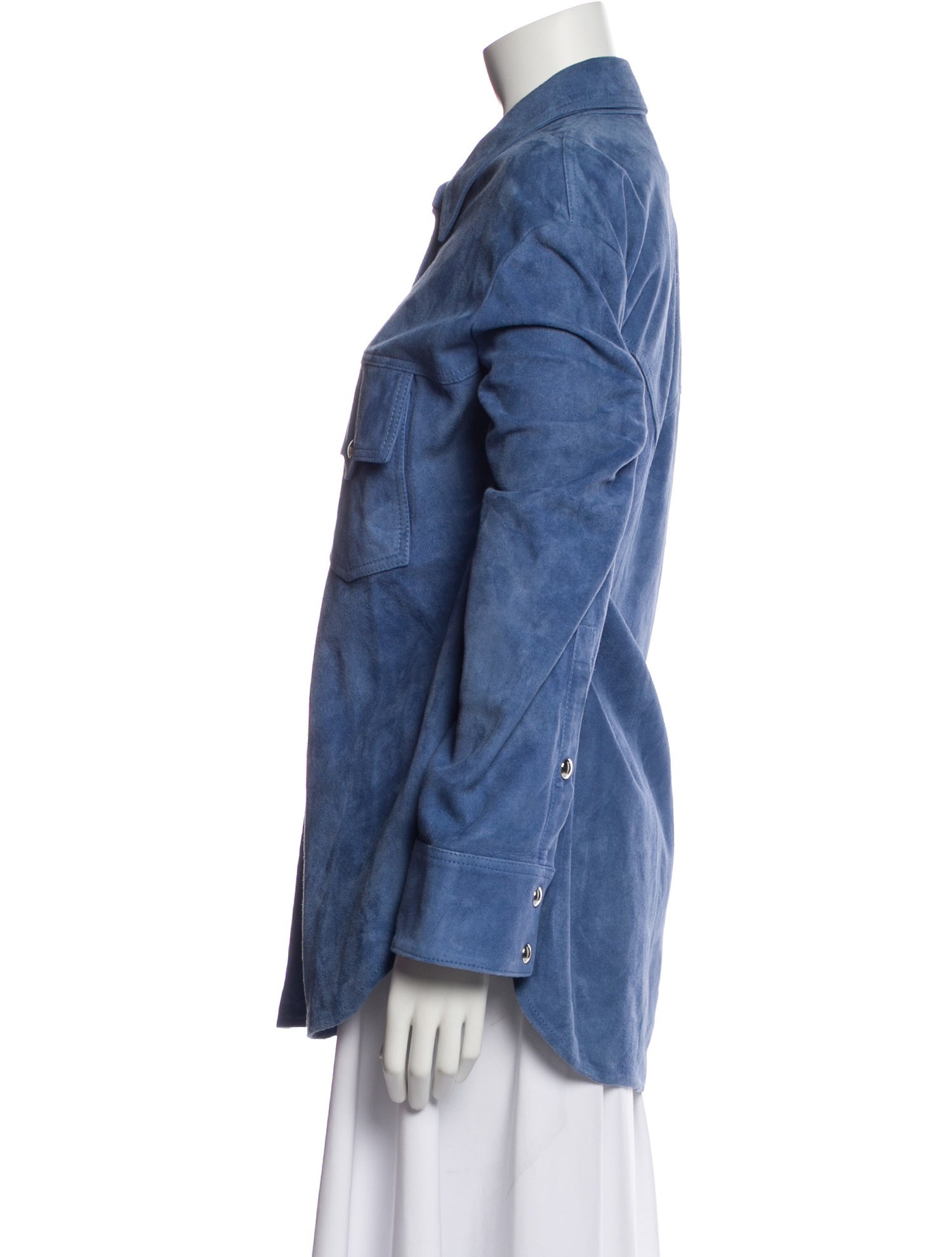 Khaite Lambskin Denim Jacket