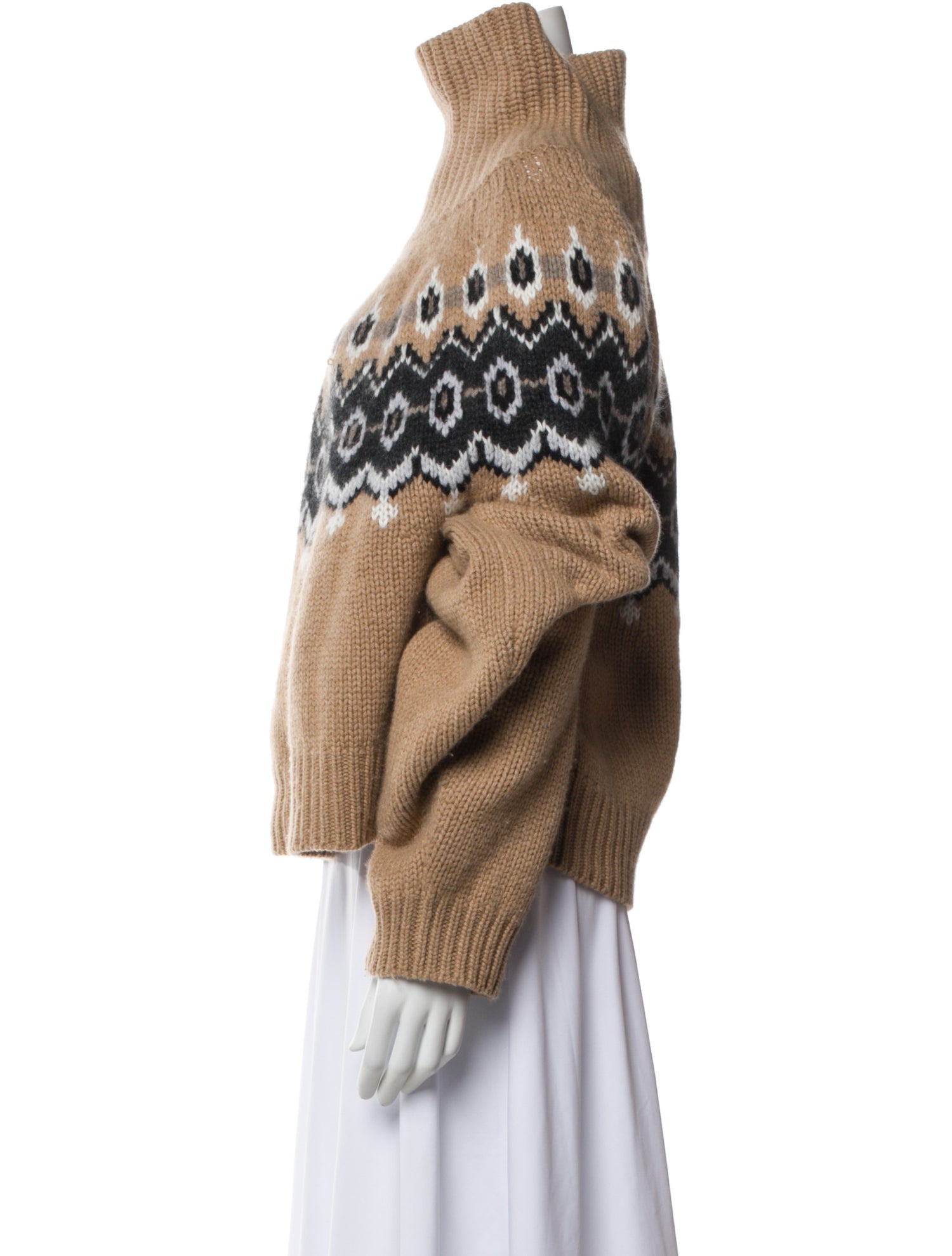 Khaite Cashmere Graphic Print Sweater