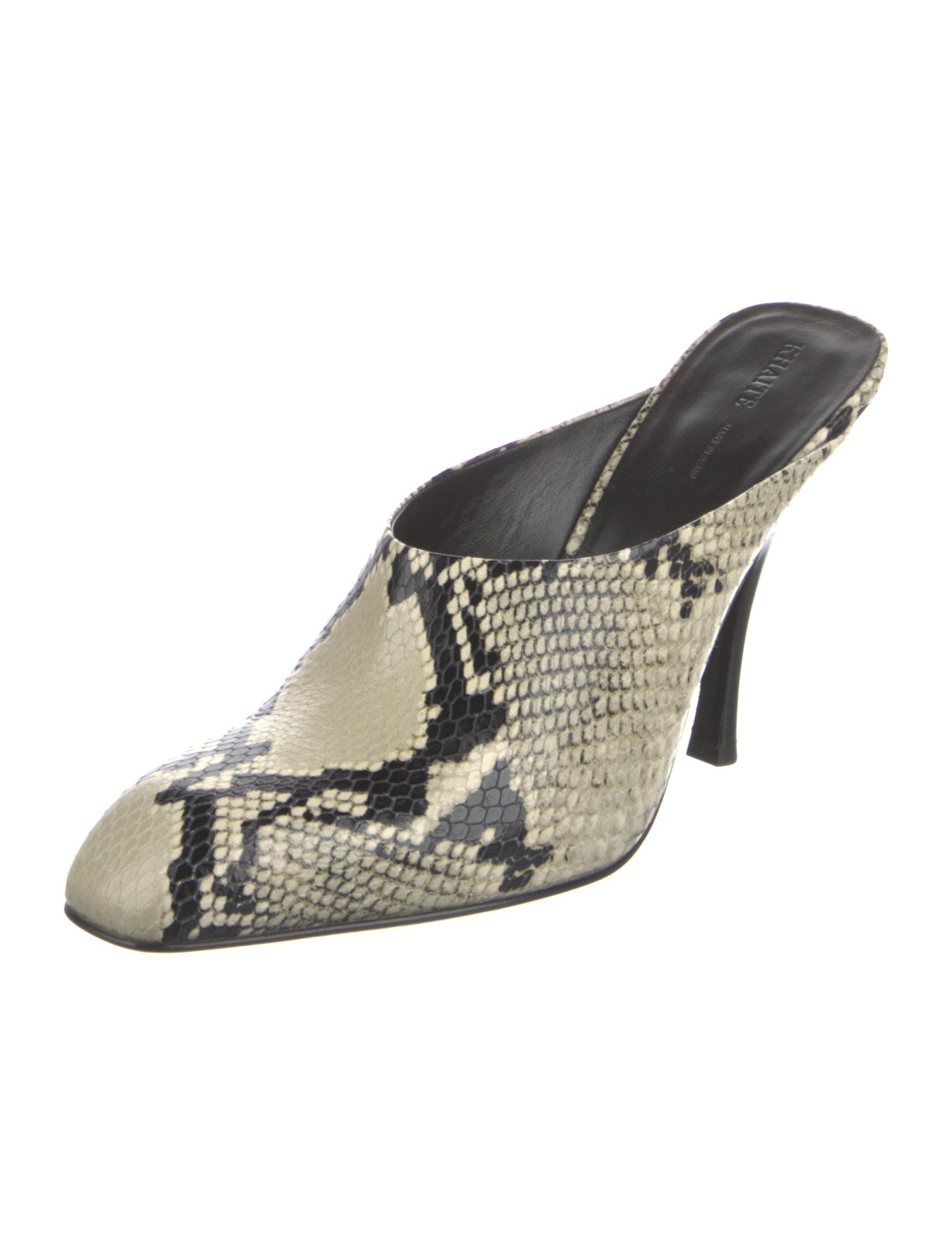 Khaite Snakeskin Animal Print Mules