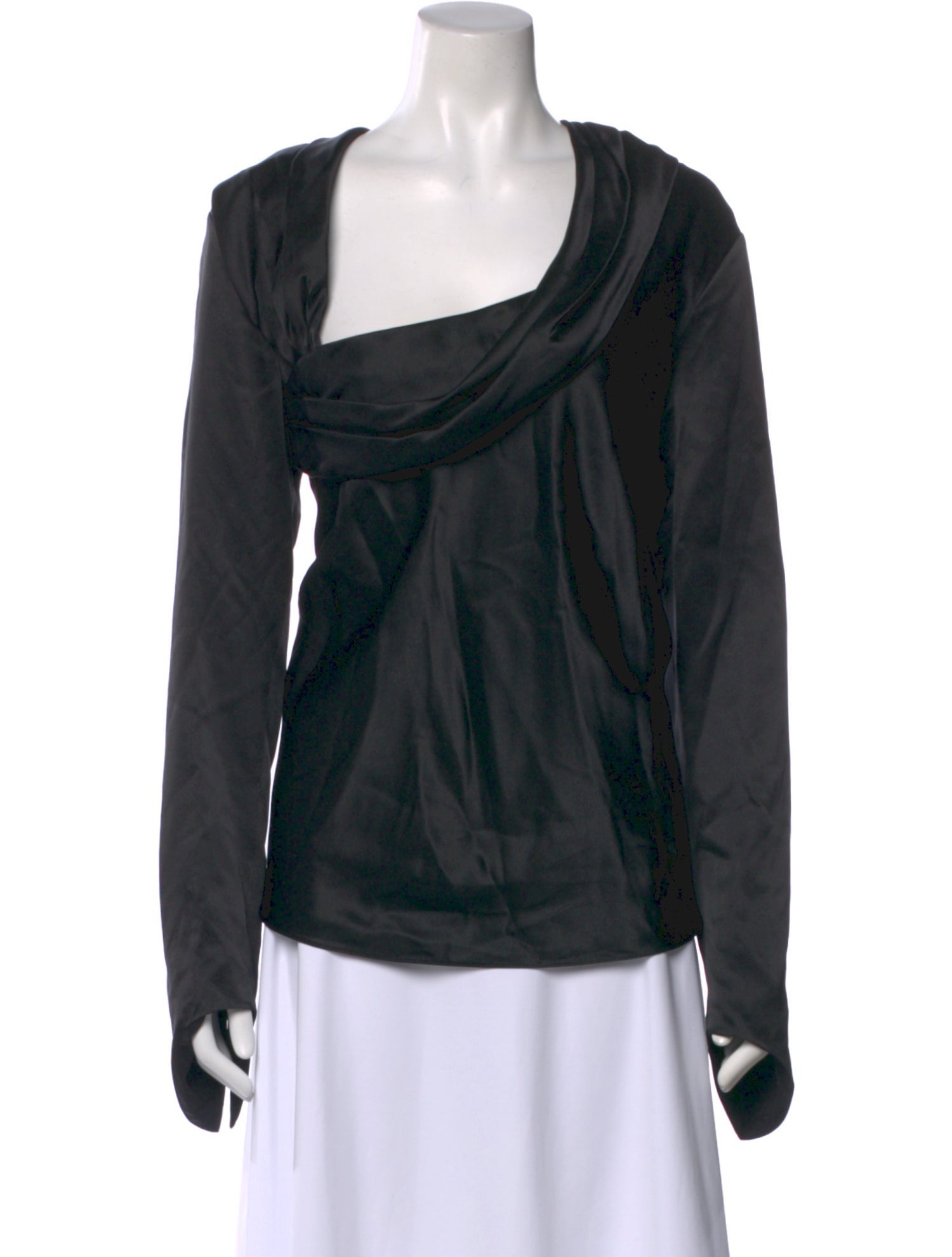 Khaite Silk Asymmetrical Top