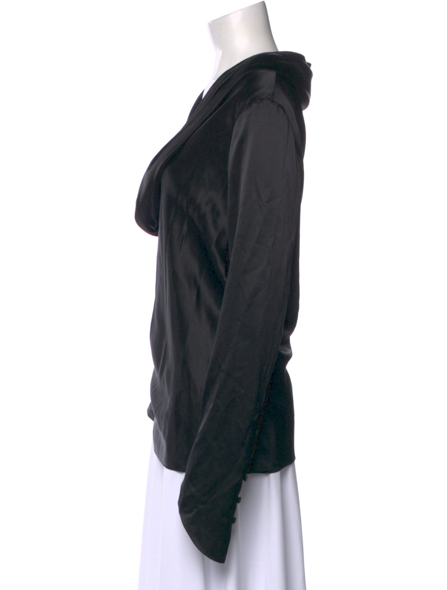 Khaite Silk Asymmetrical Top