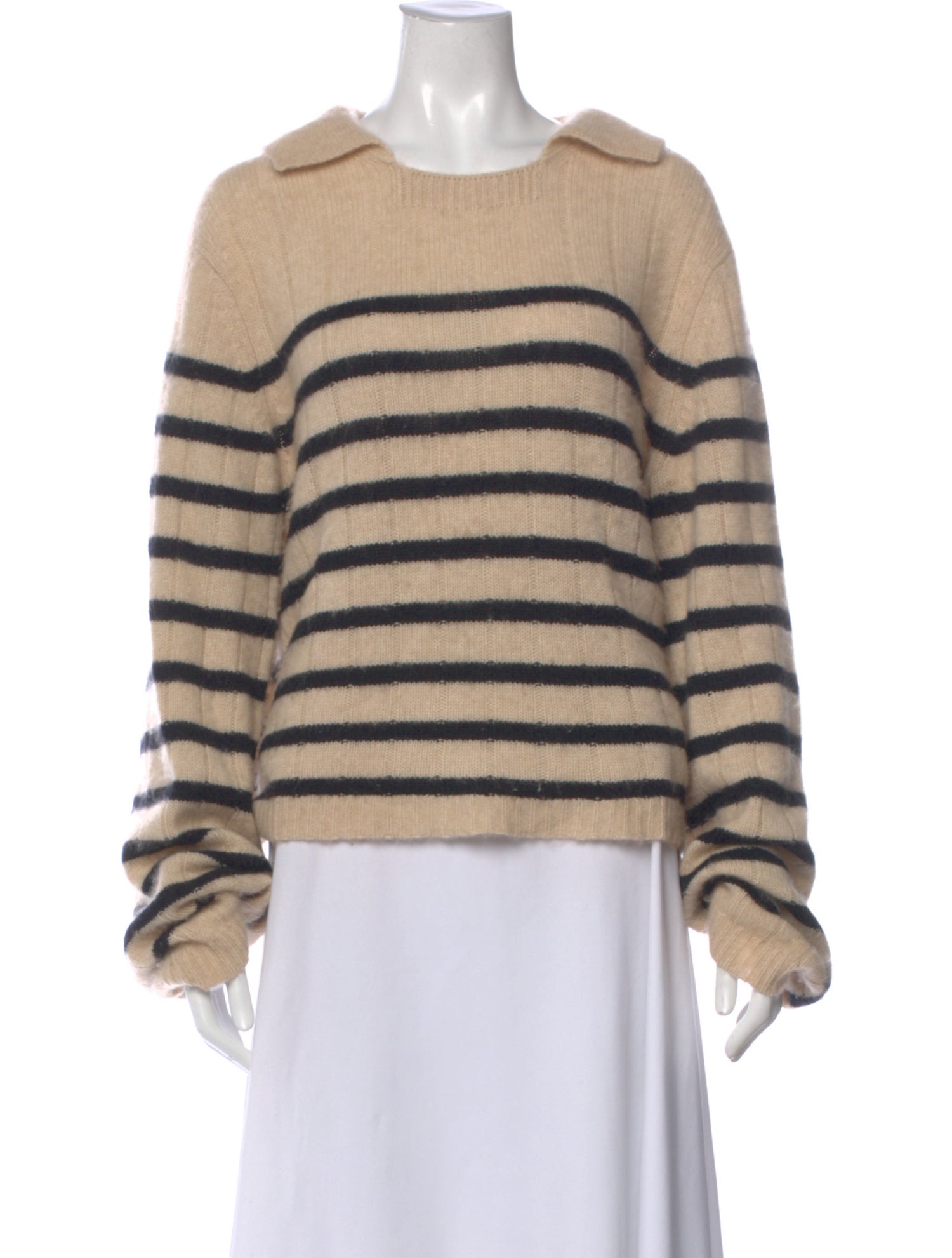 Khaite Cashmere Striped Sweater