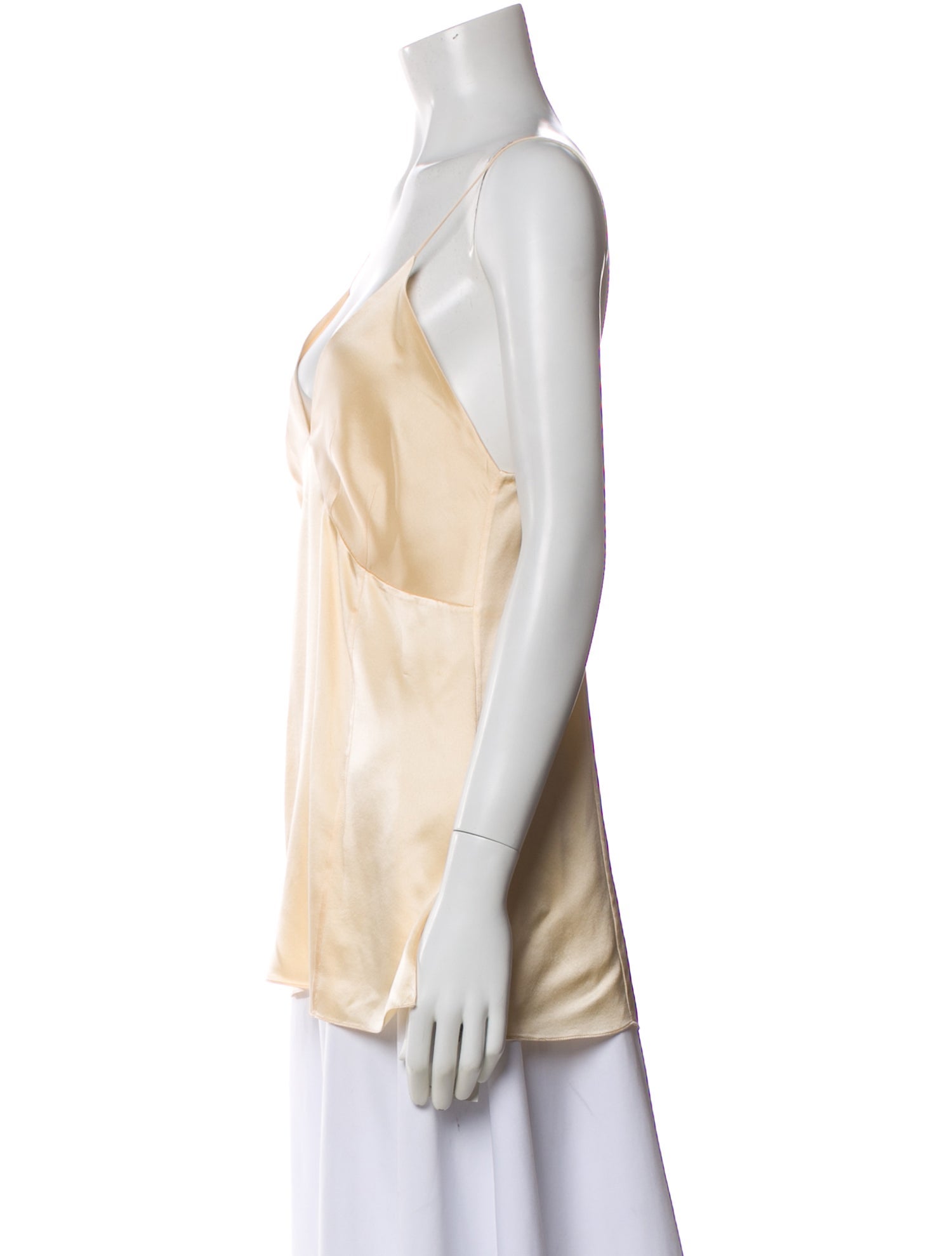 Khaite Silk V-Neck Top