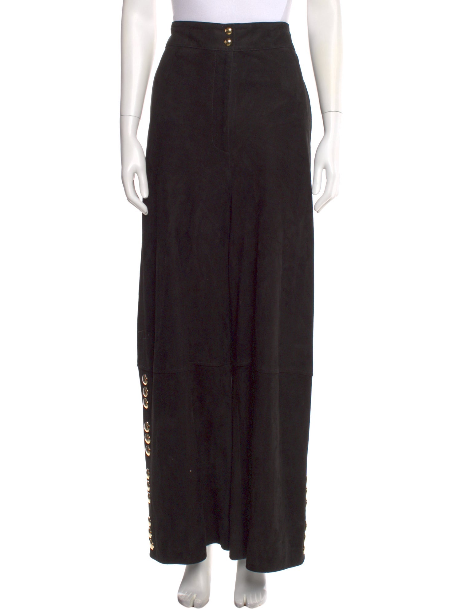 Khaite Lambskin Wide Leg Pants
