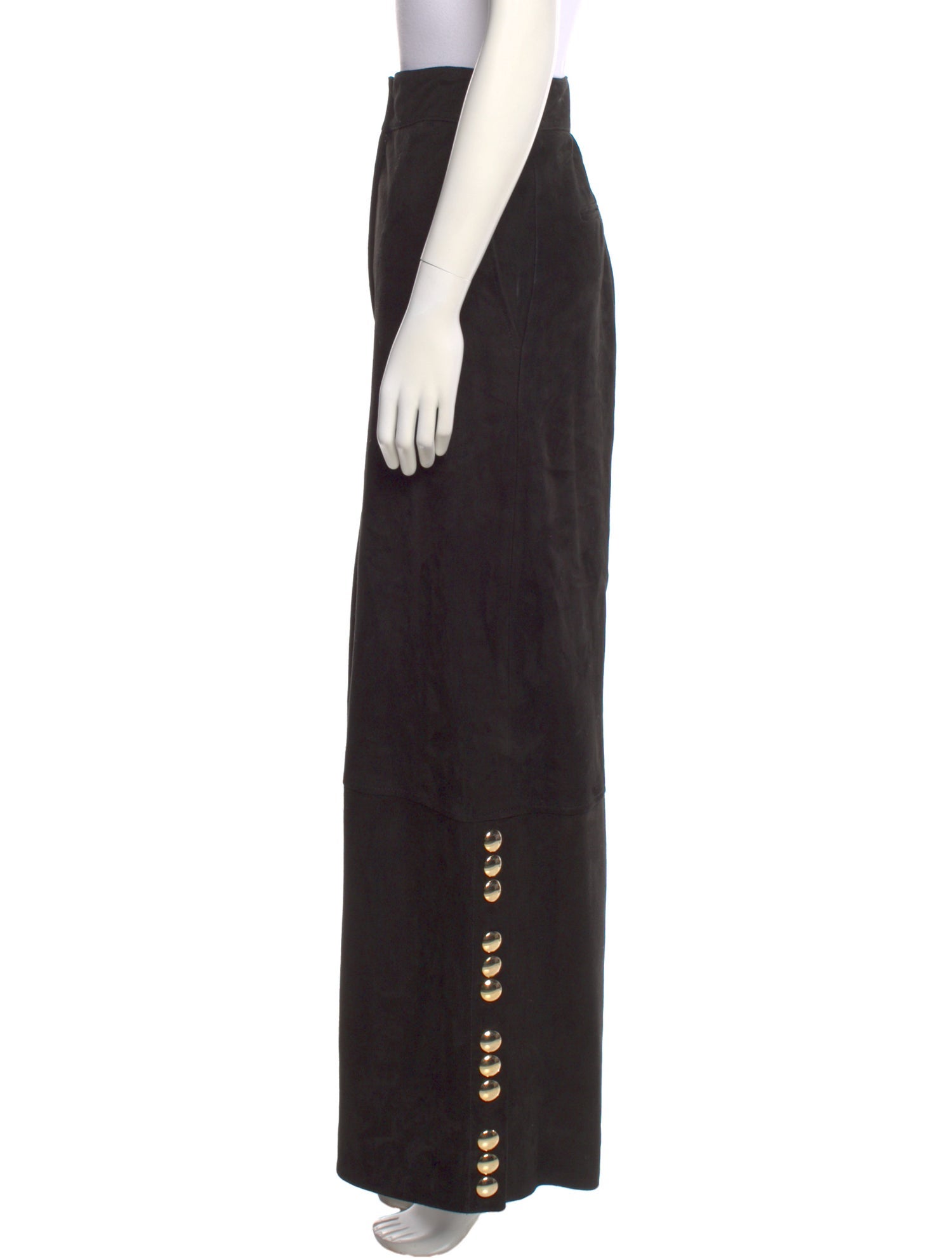 Khaite Lambskin Wide Leg Pants