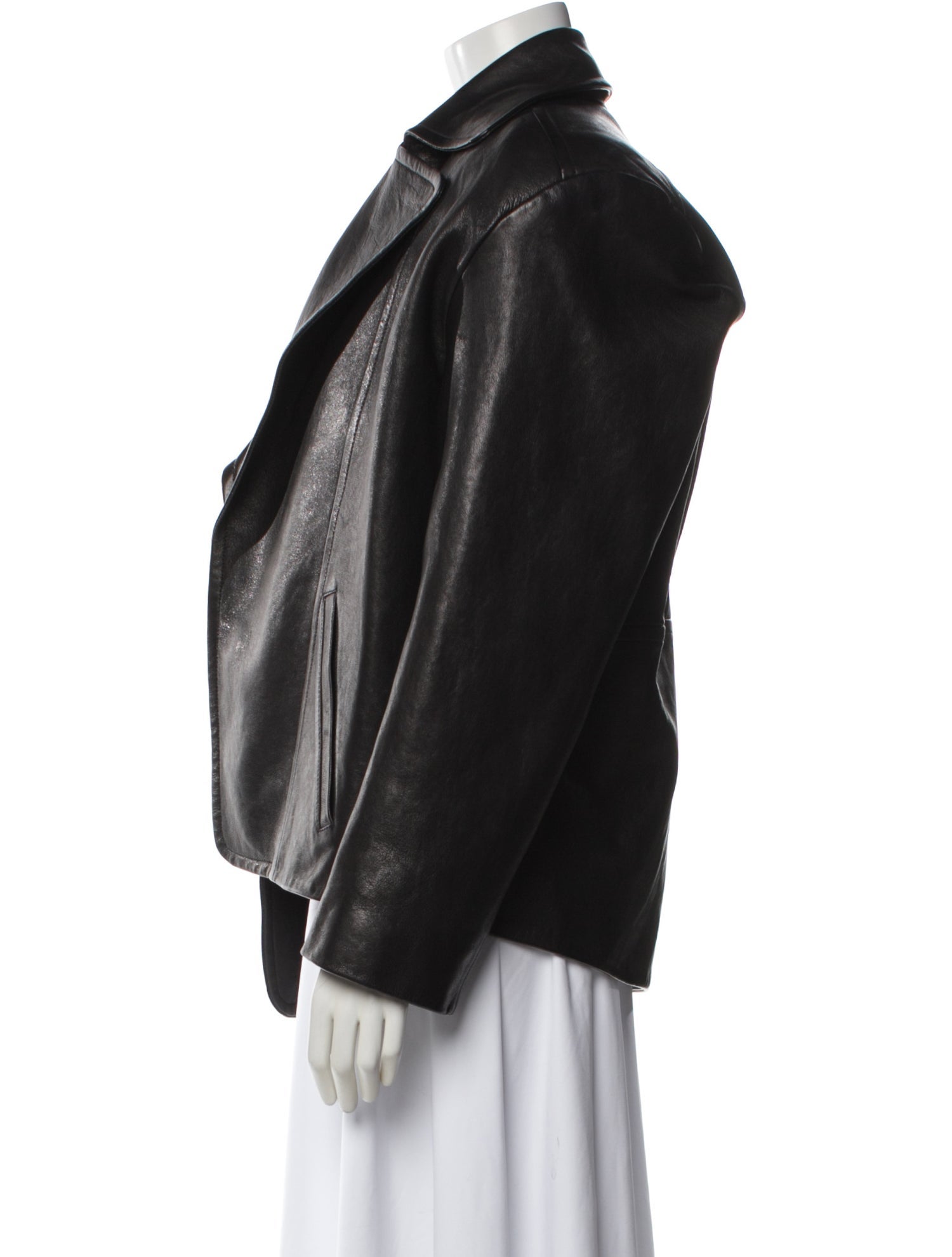 Khaite Leather Evening Jacket w/ Tags