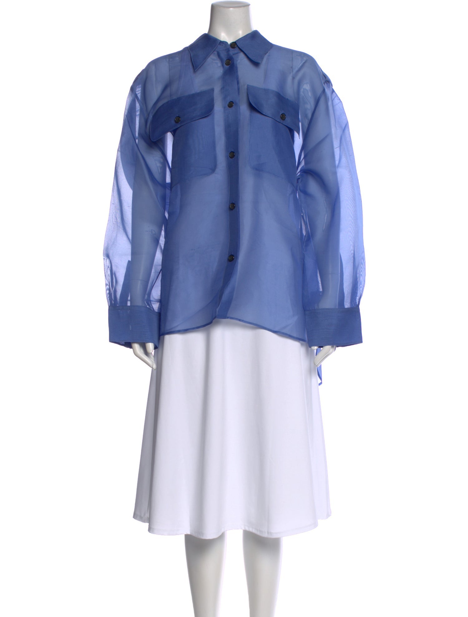 Khaite Silk Long Sleeve Blouse