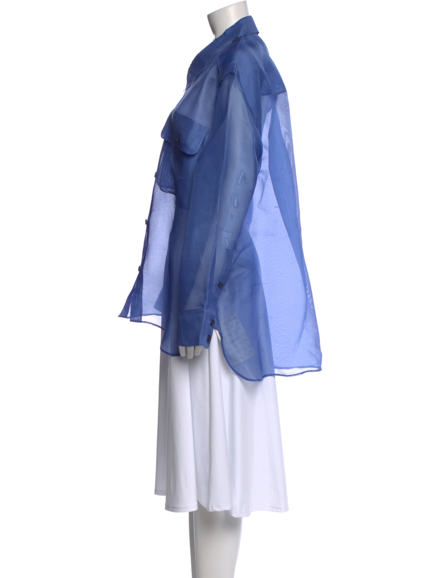 Khaite Silk Long Sleeve Blouse