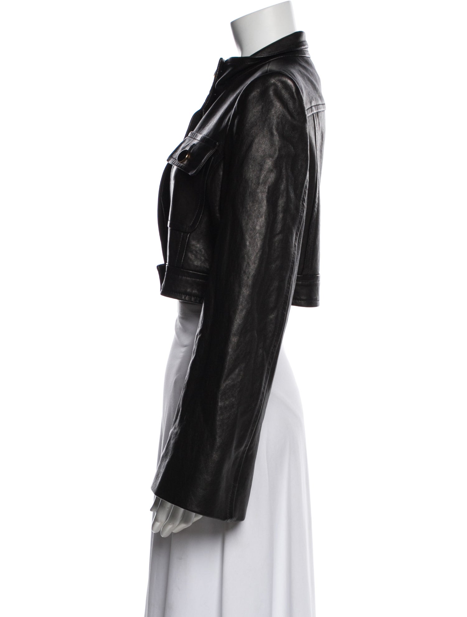 Khaite Leather Biker Jacket