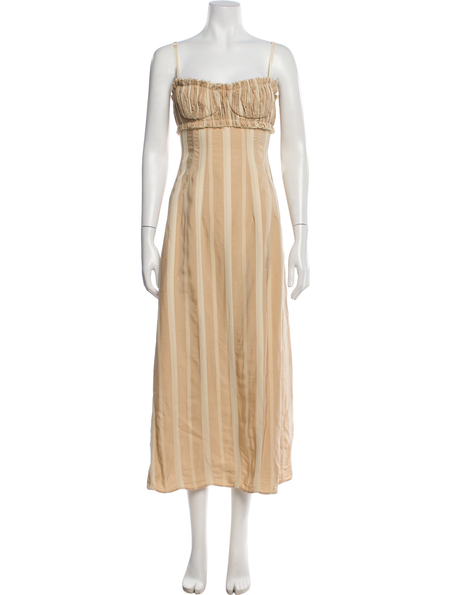 Khaite Square Neckline Long Dress