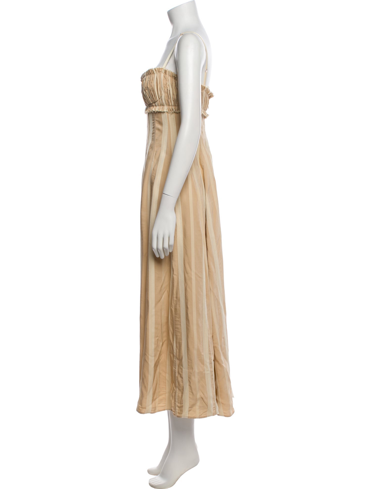 Khaite Square Neckline Long Dress
