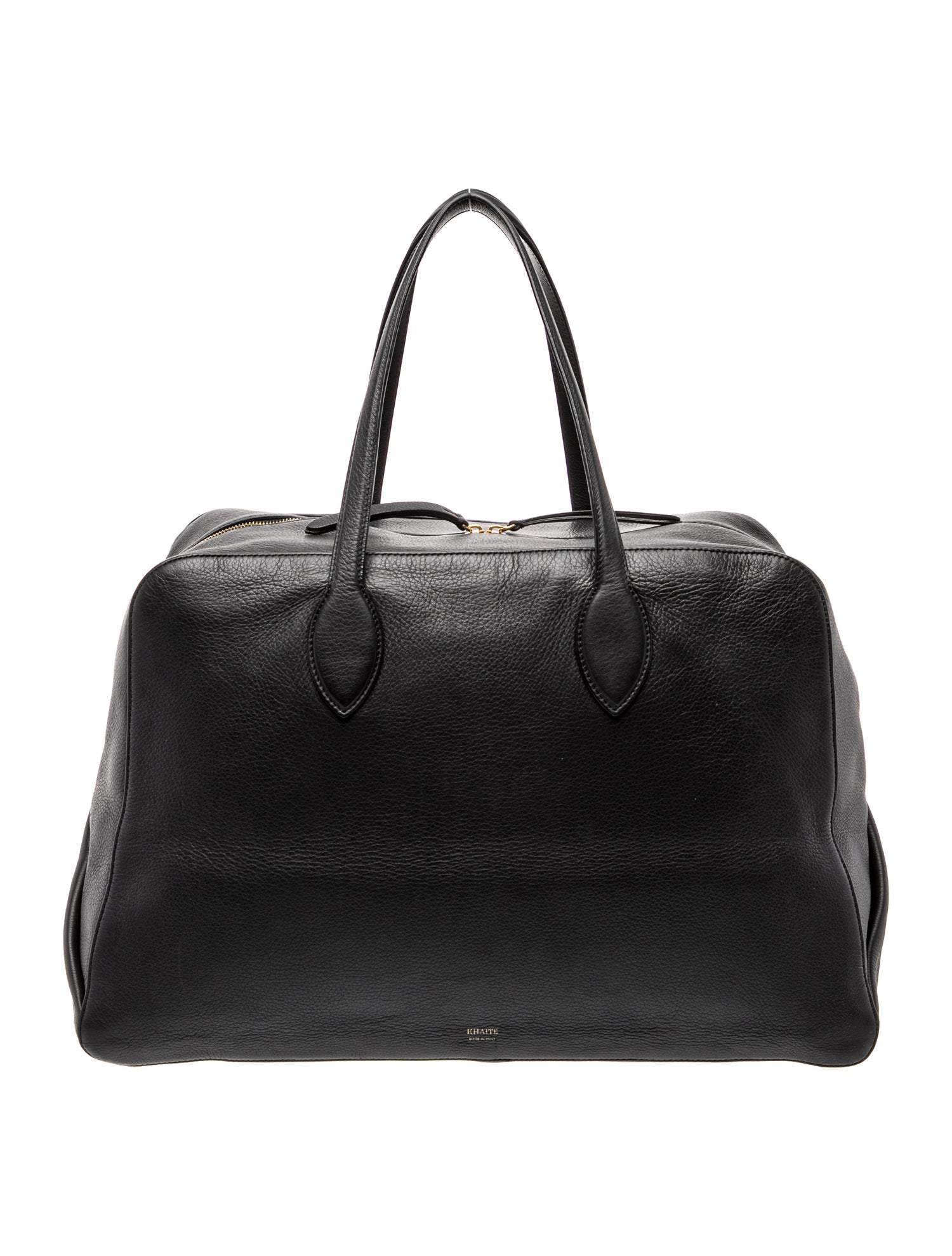 Khaite Leather Weekender Bag