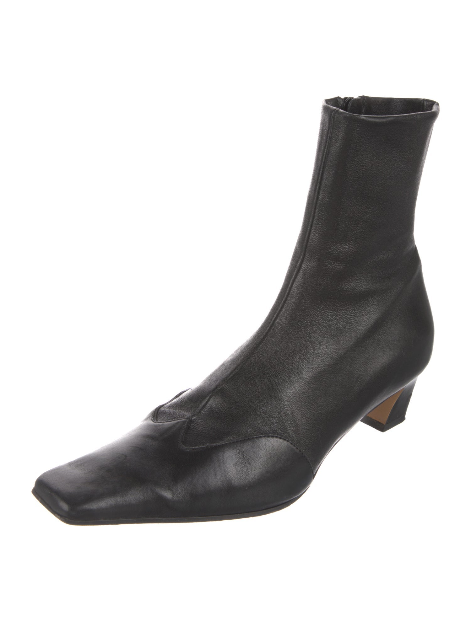 Khaite Leather Sock Boots